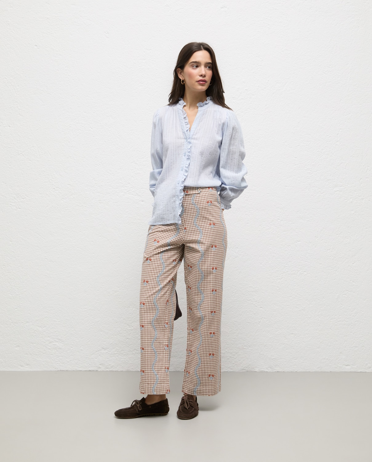 Camisa de mujer telvi algodón - El Ganso - Azul celeste Azul celeste-1