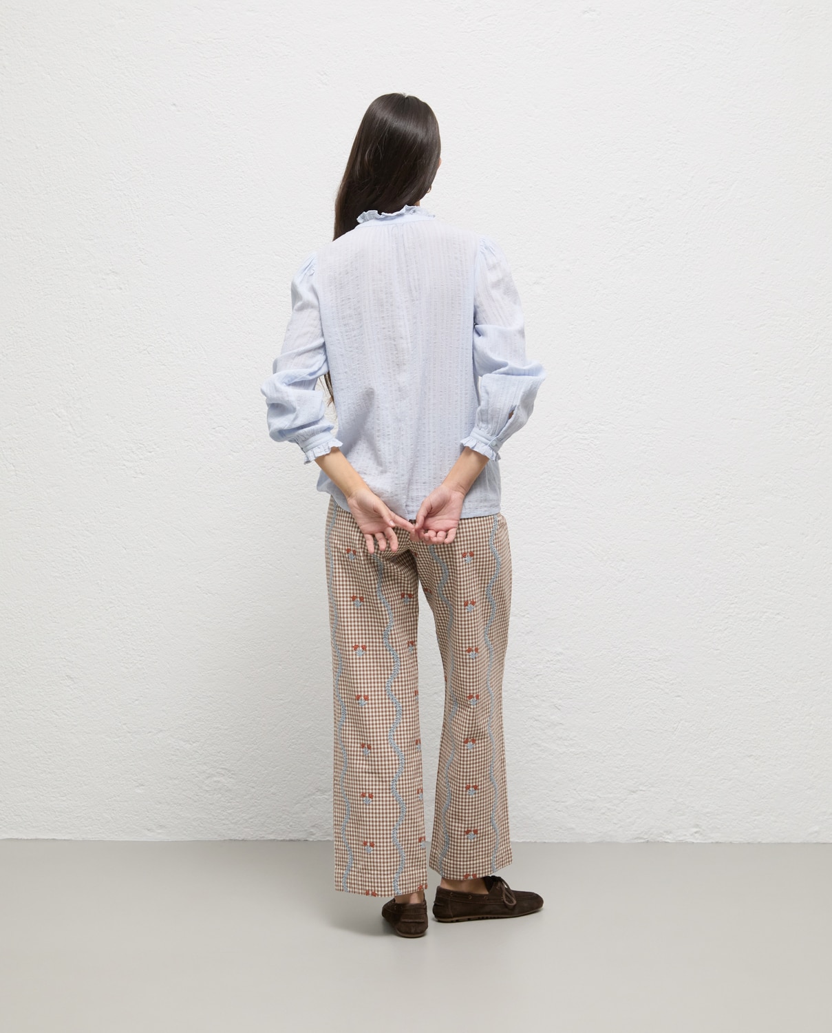 Camisa de mujer telvi algodón - El Ganso - Azul celeste Azul celeste-3