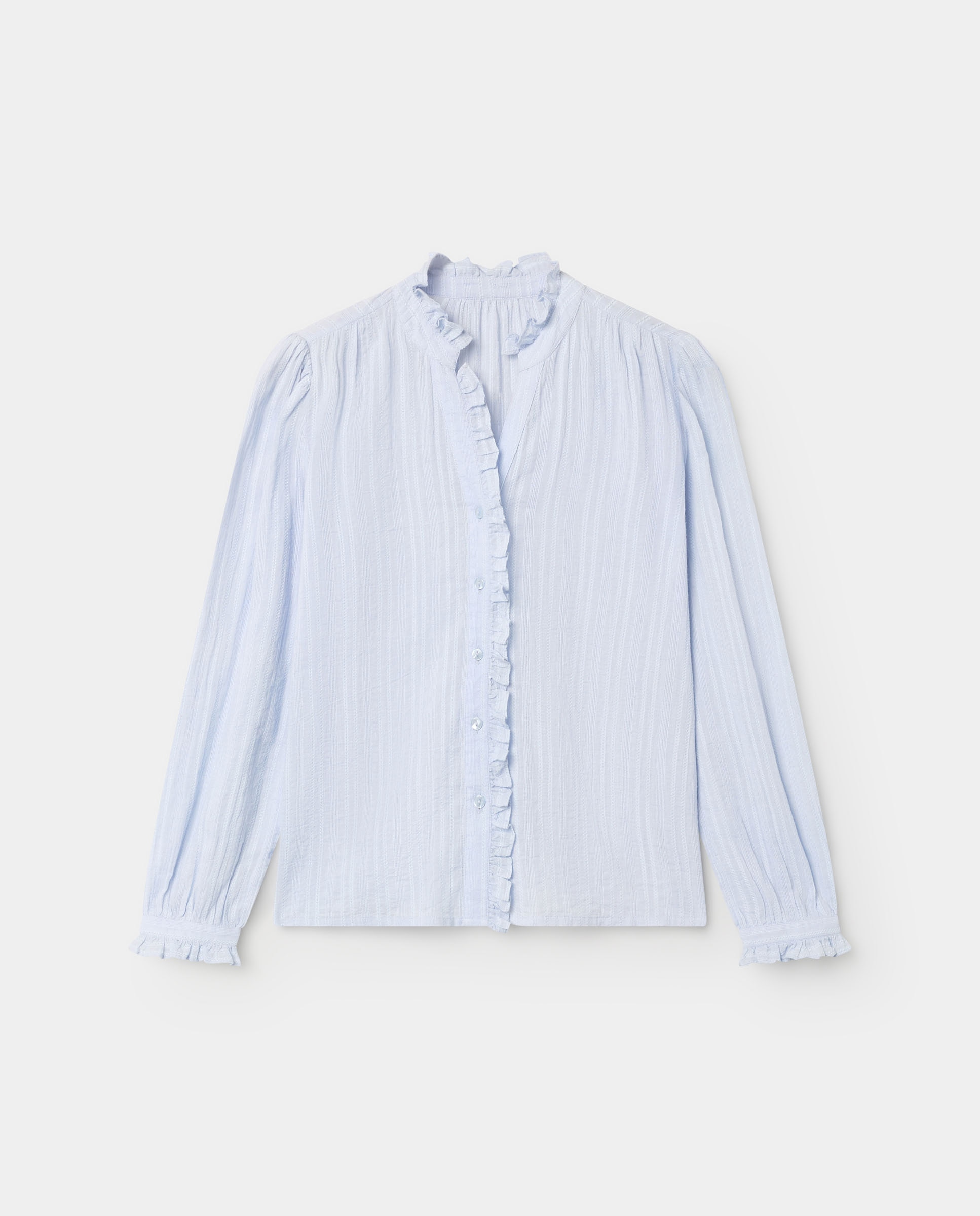 Camisa de mujer telvi algodón - El Ganso - Azul celeste Azul celeste-4