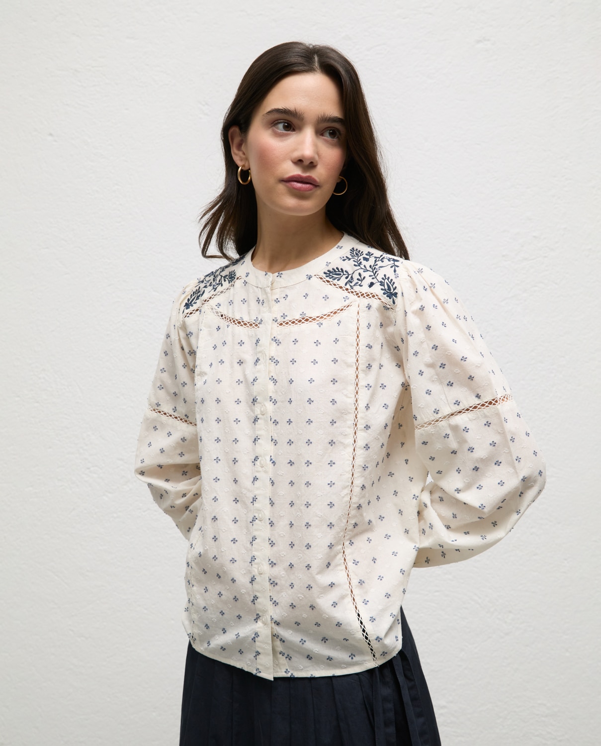 Blusa de mujer detalles corinne - El Ganso - Azul Azul-1