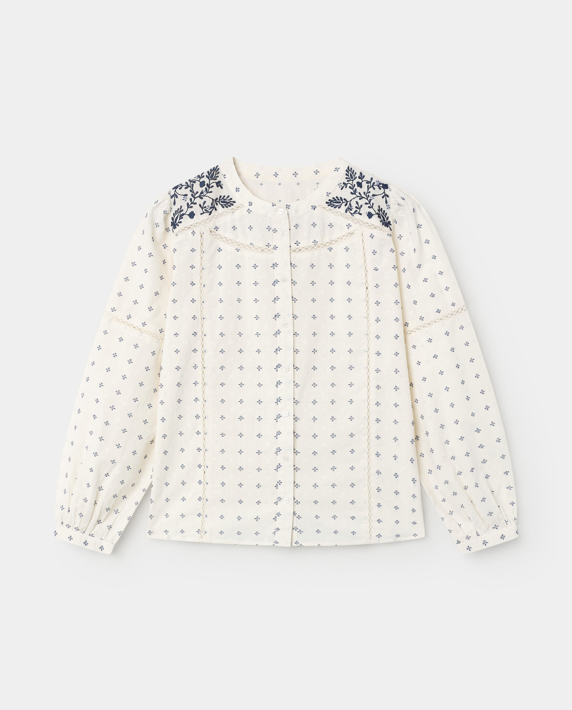 Blusa de mujer detalles corinne - El Ganso - Azul Azul-4