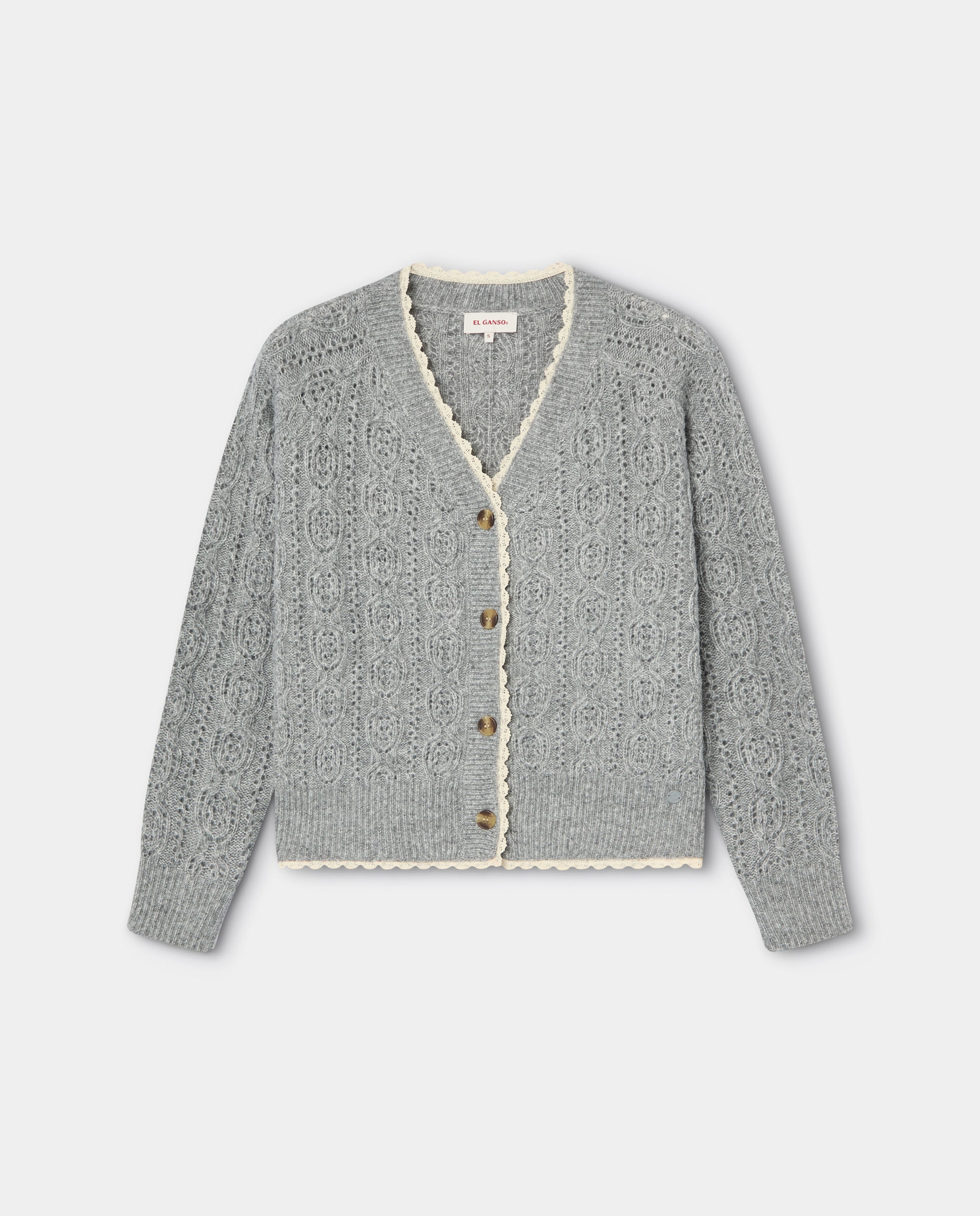 Cárdigan de mujer estructura mariola - El Ganso - Gris Gris-1