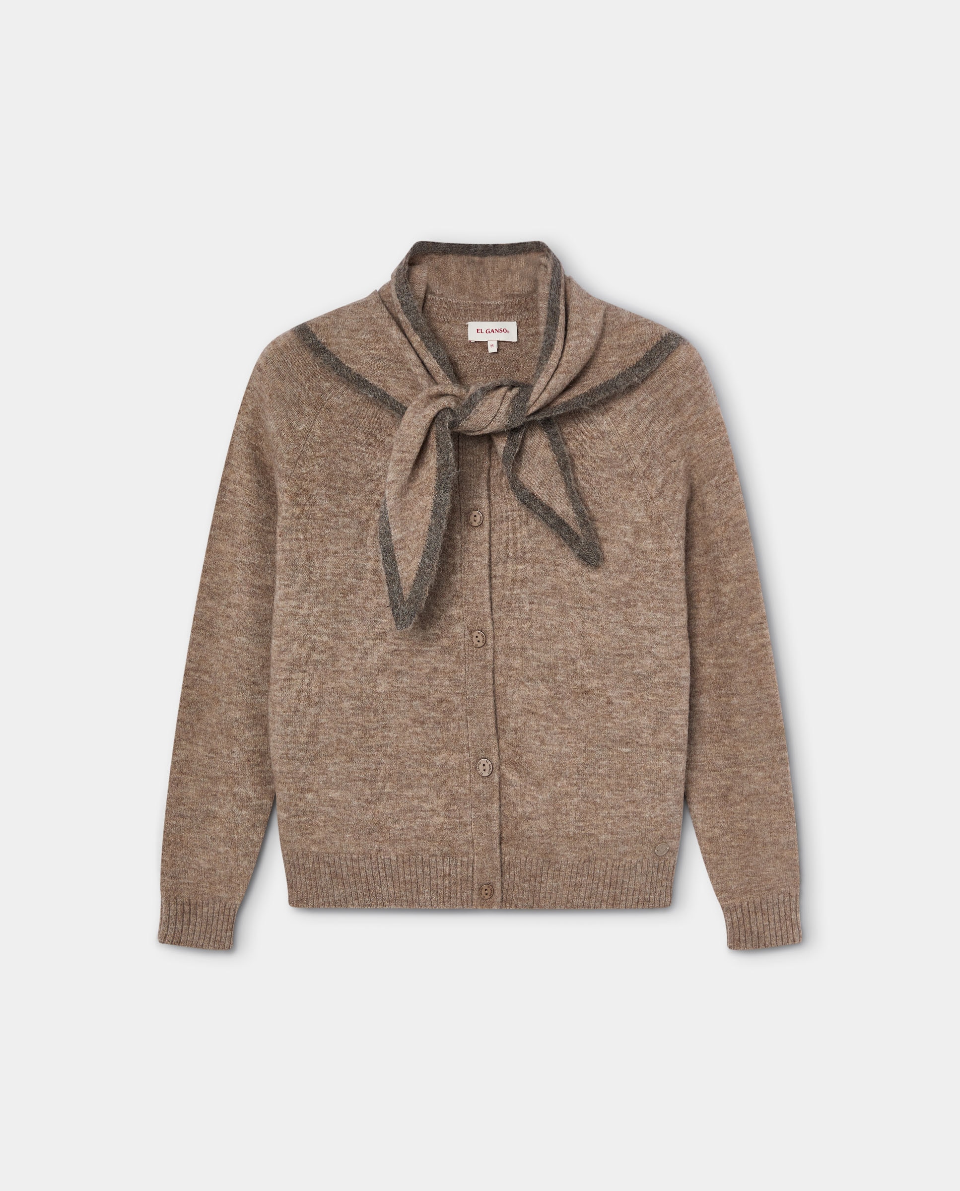 Cárdigan de mujer con pañuelo daphne - El Ganso - Beige Beige-1