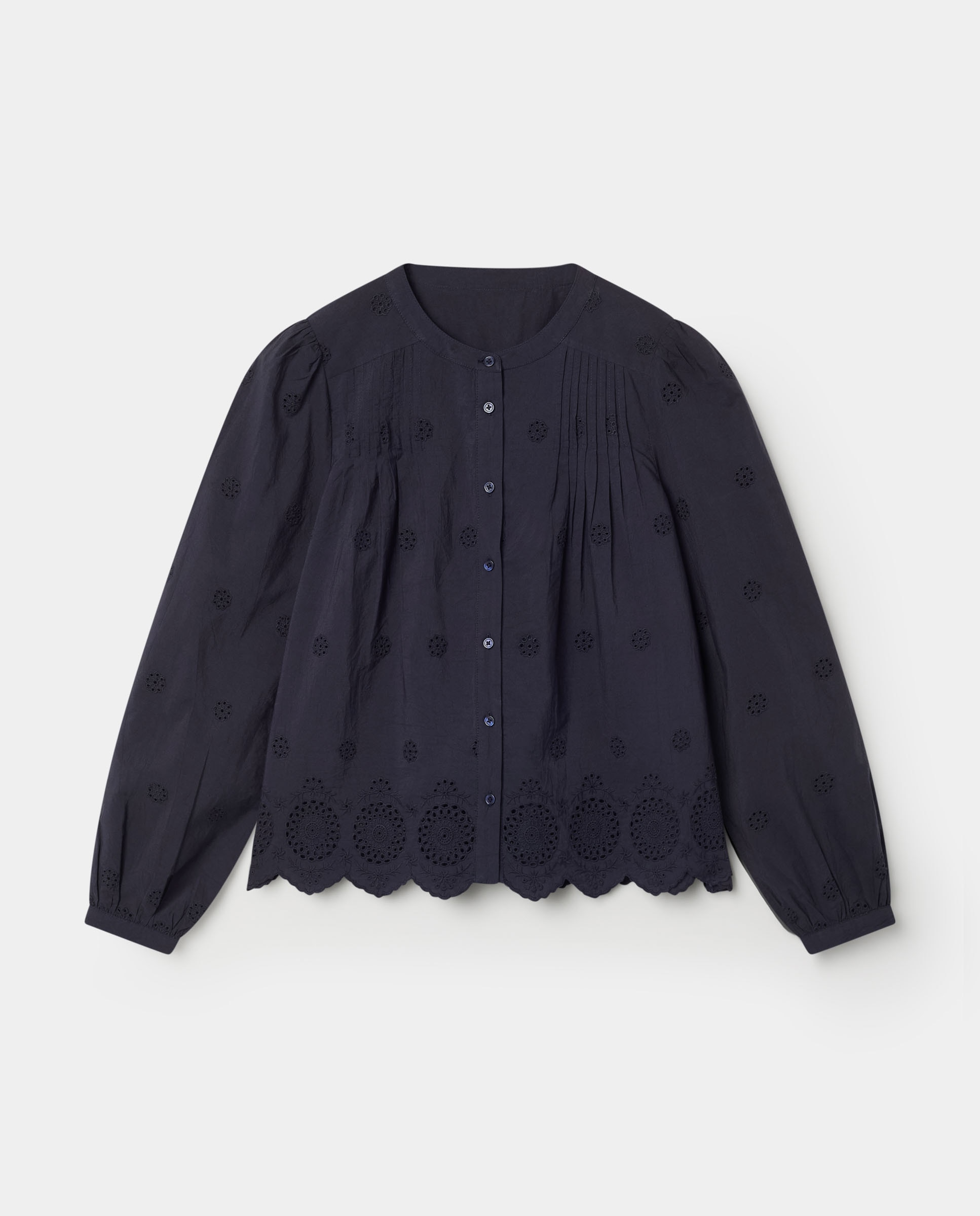 Blusa de mujer calados paola - El Ganso - Azul marino Azul marino-4