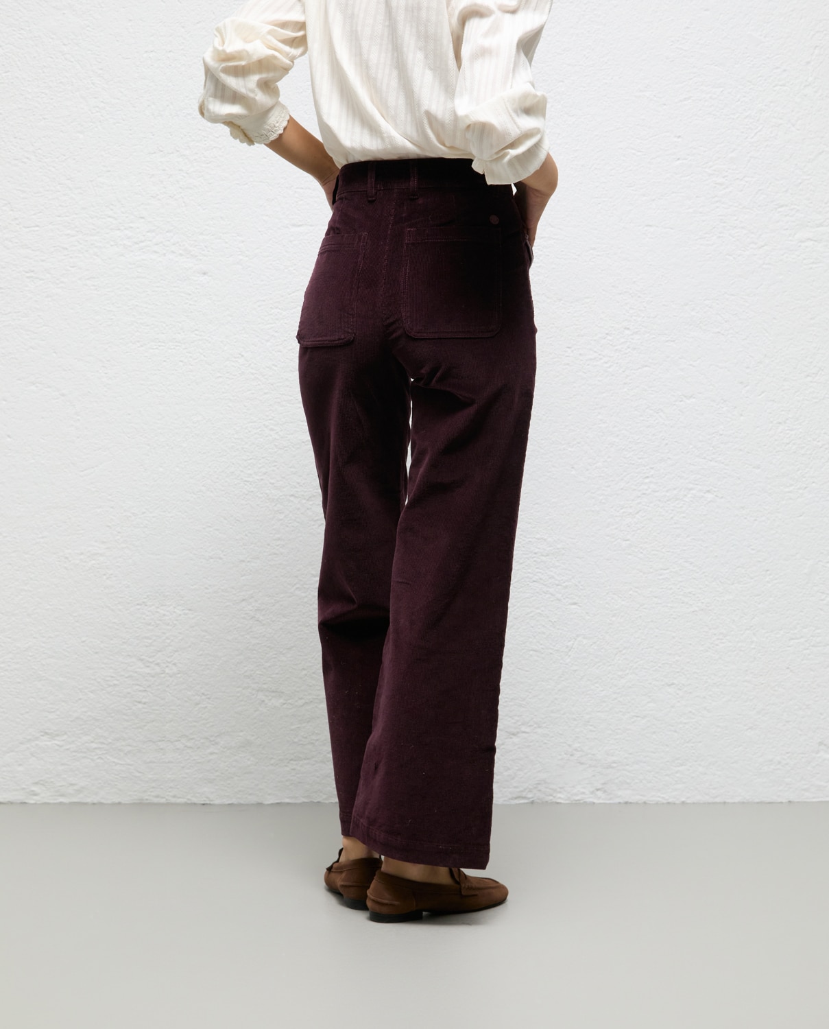 Pantalón de mujer de pana gala - El Ganso - Granate Granate-3