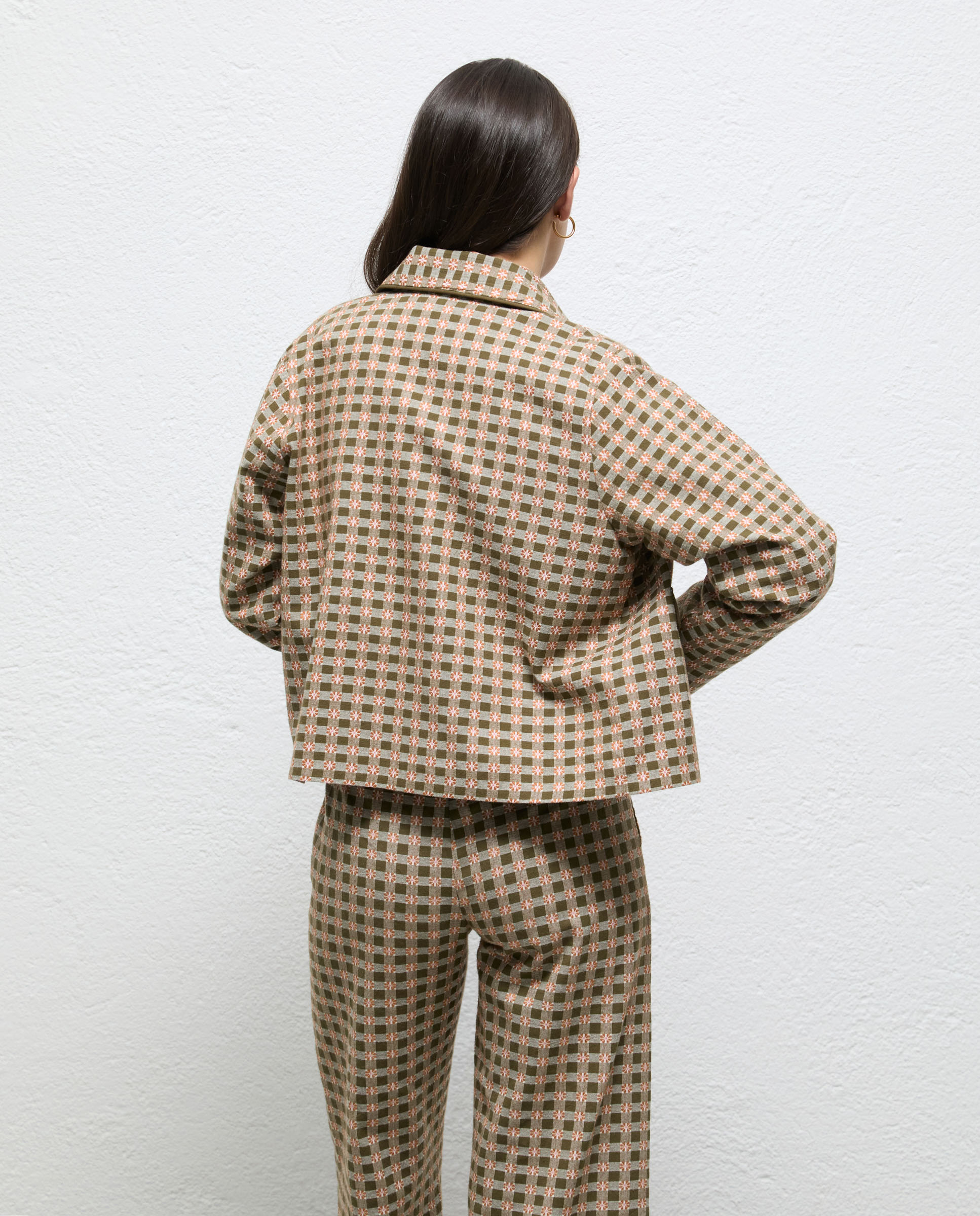 Chaqueta de mujer de cuadros anaya - El Ganso - Verde Verde-3