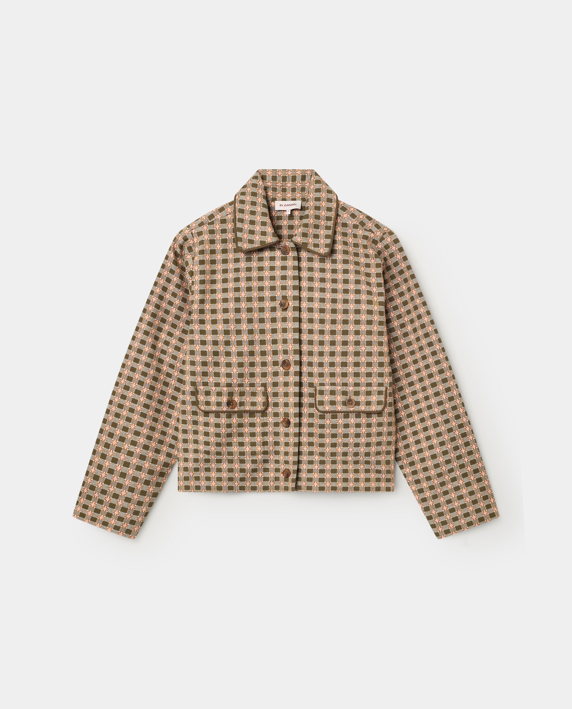 Chaqueta de mujer de cuadros anaya - El Ganso - Verde Verde-4