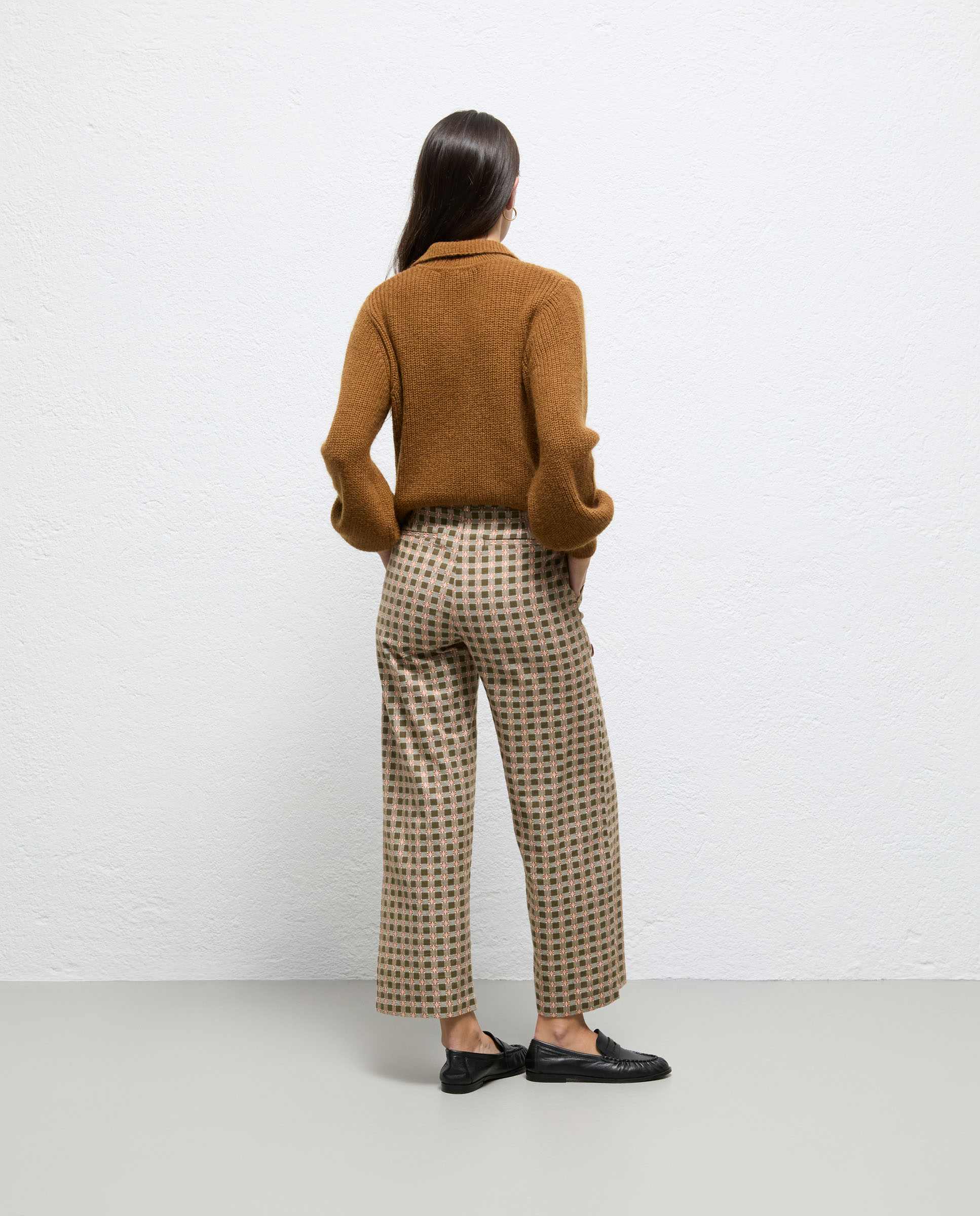 Pantalón de mujer de cuadros prisha - El Ganso - Verde Verde-3