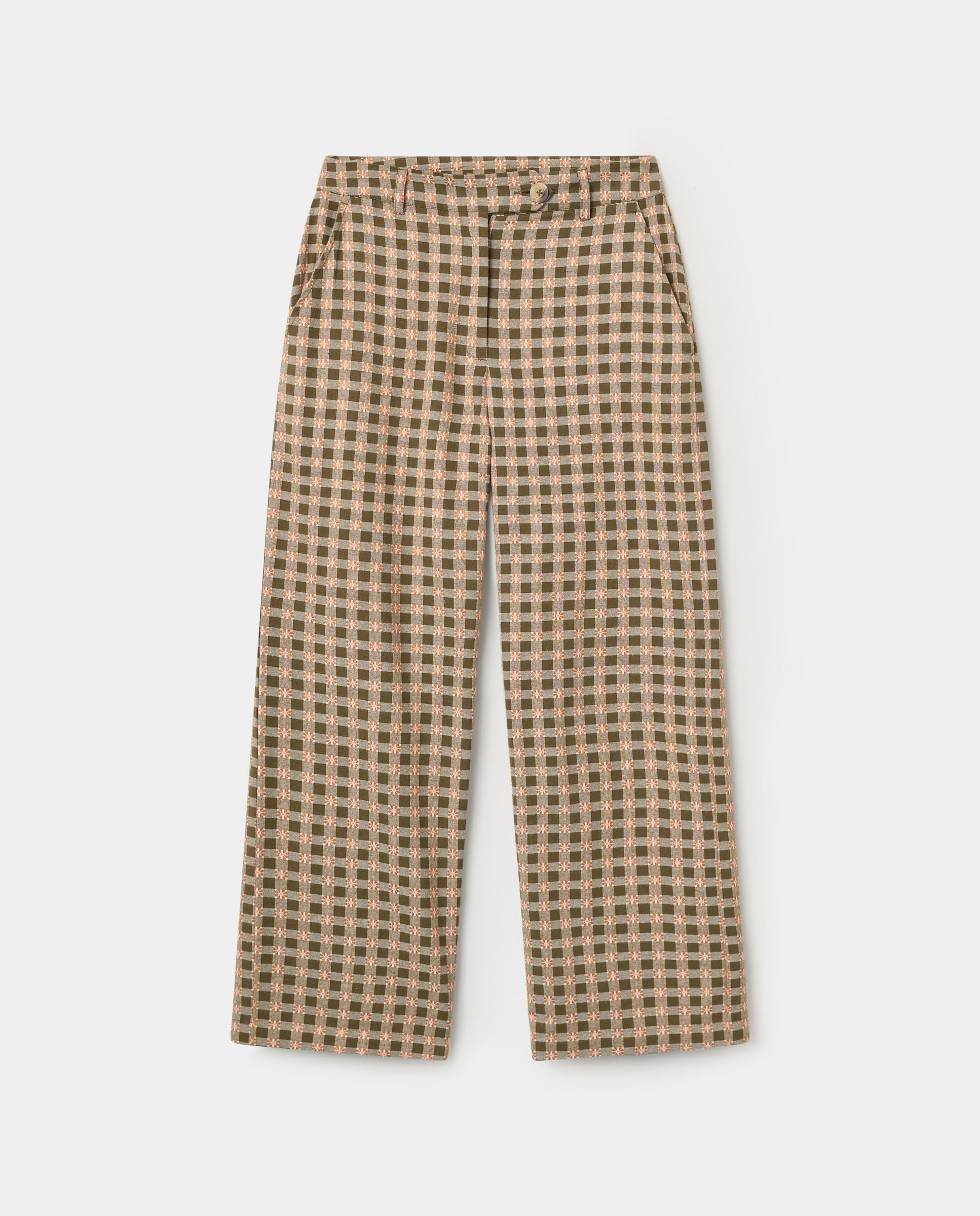 Pantalón de mujer de cuadros prisha - El Ganso - Verde Verde-4