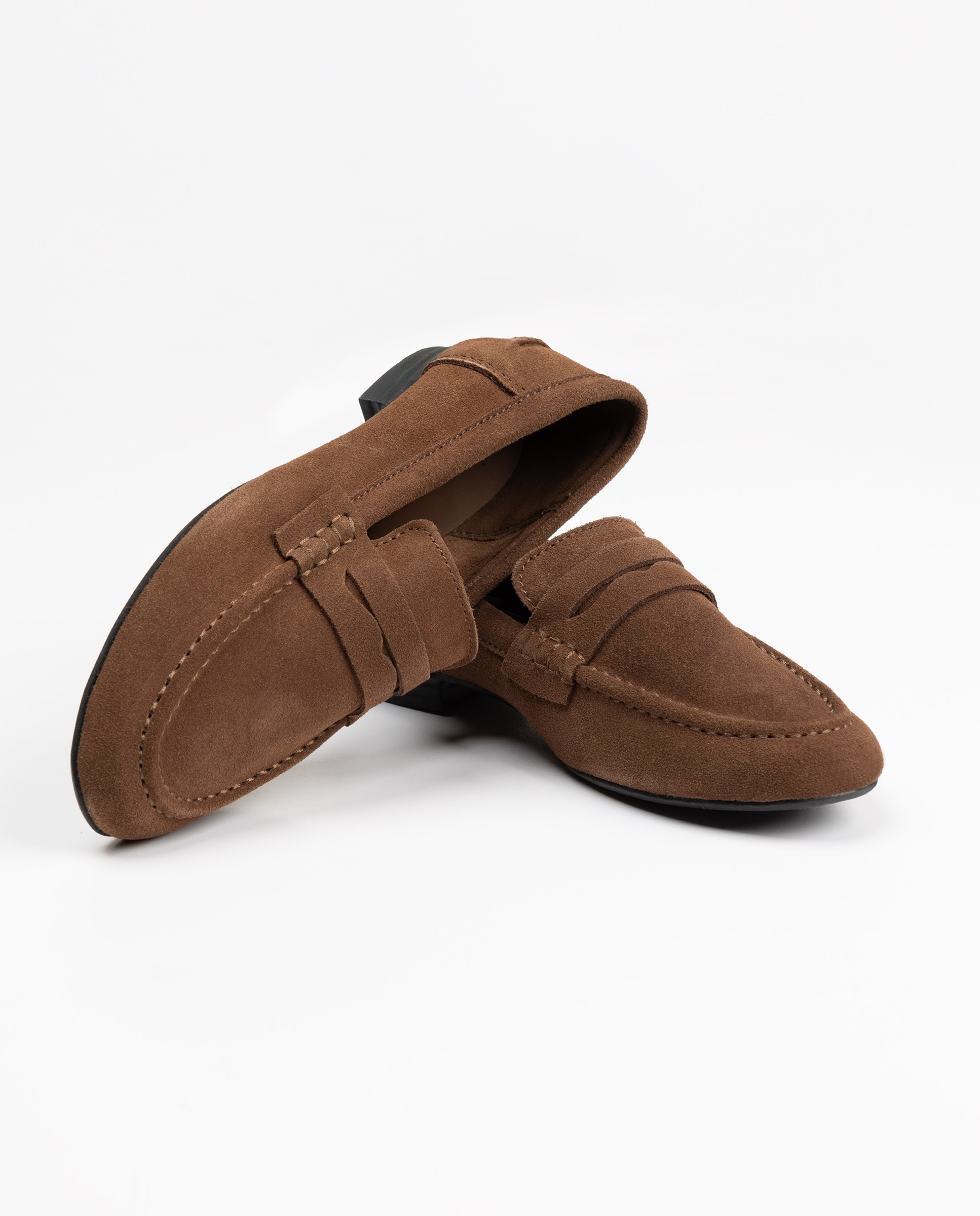 Mocasín de mujer de ante betty - El Ganso - Marrón Marrón-2