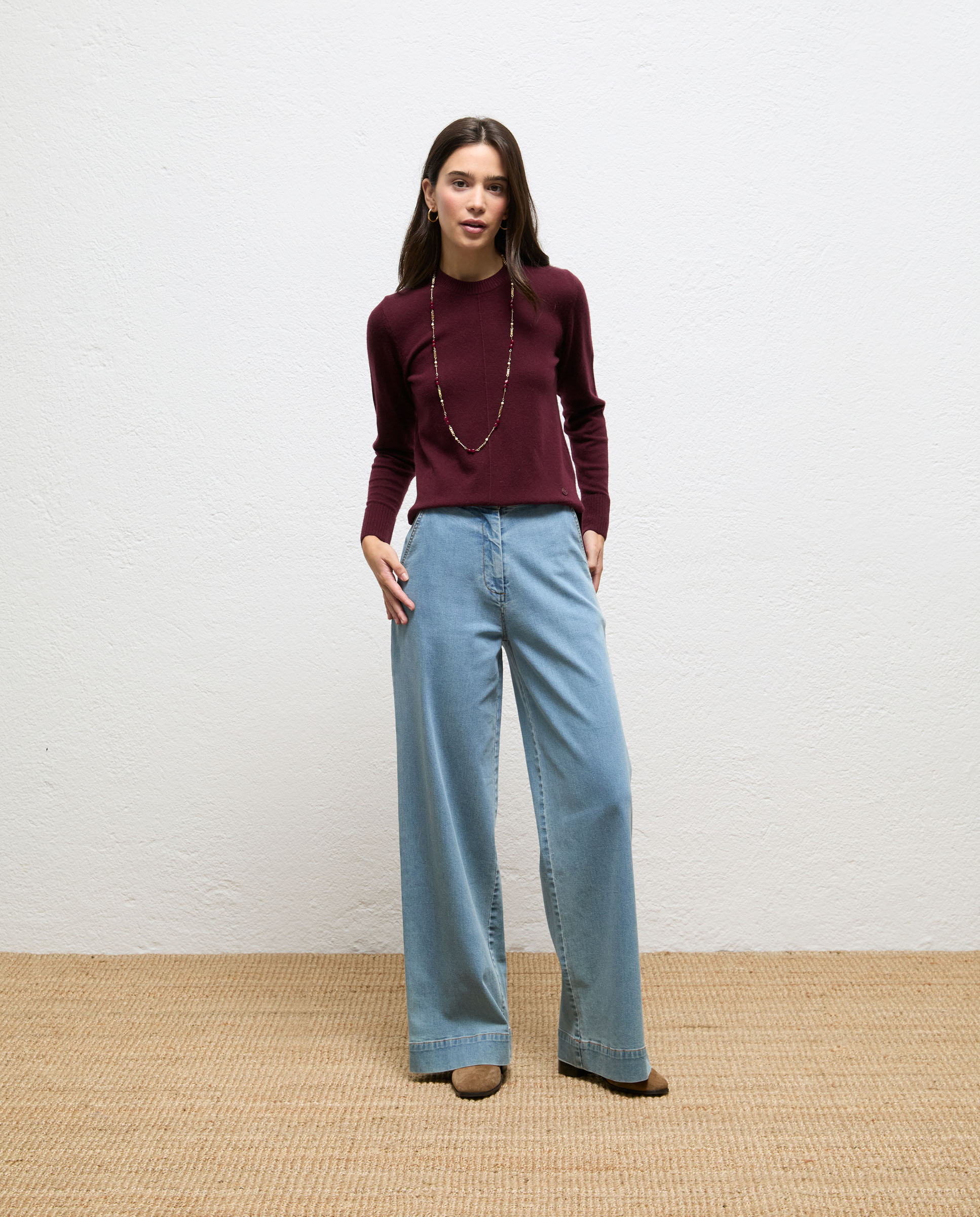 Pantalón de mujer denim leonie - El Ganso - Azul Azul-1