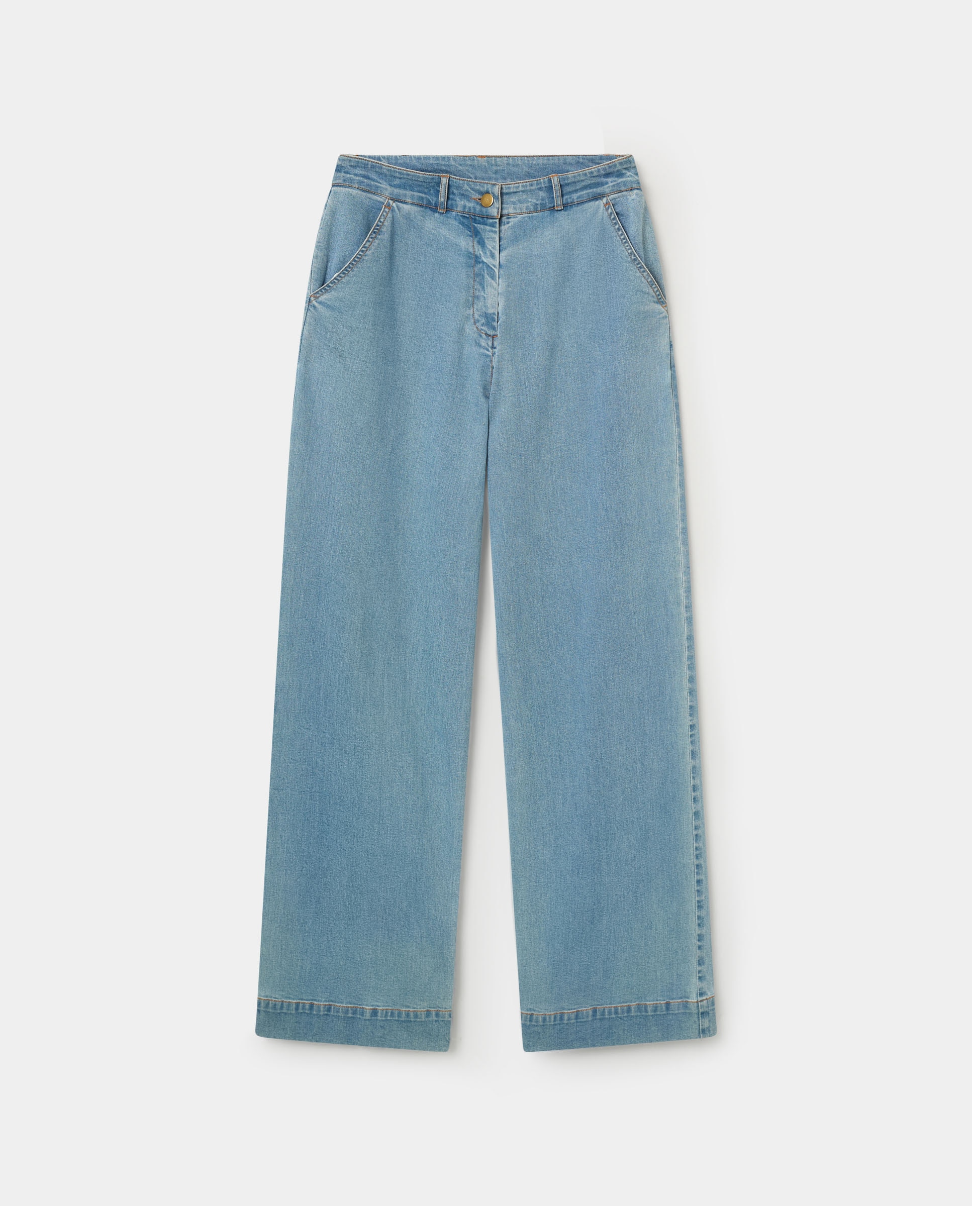 Pantalón de mujer denim leonie - El Ganso - Azul Azul-4