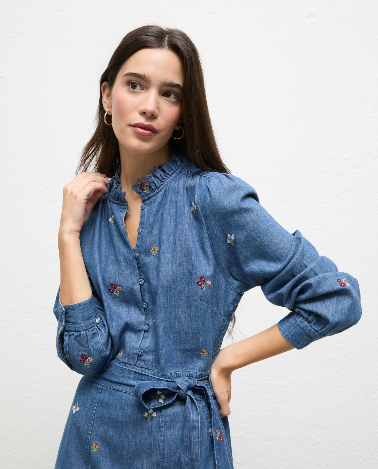 Vestido de mujer denim niza - El Ganso - Azul Azul-2
