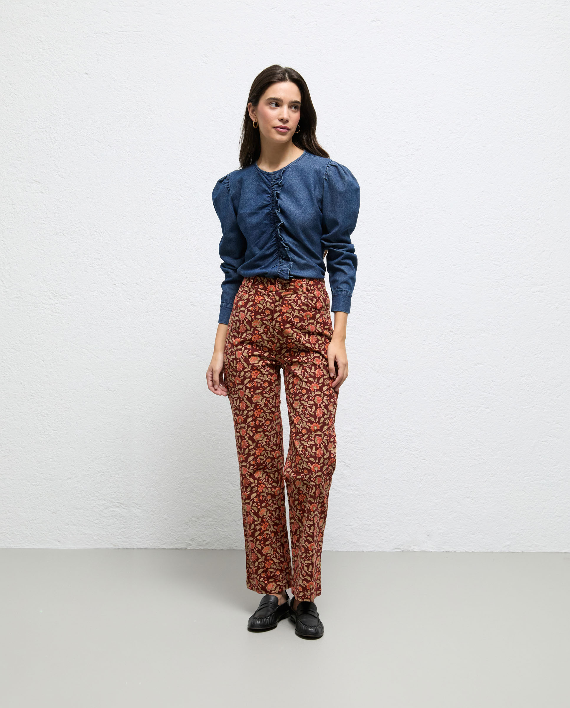 Blusa de mujer denim noa - El Ganso - Azul Azul-2