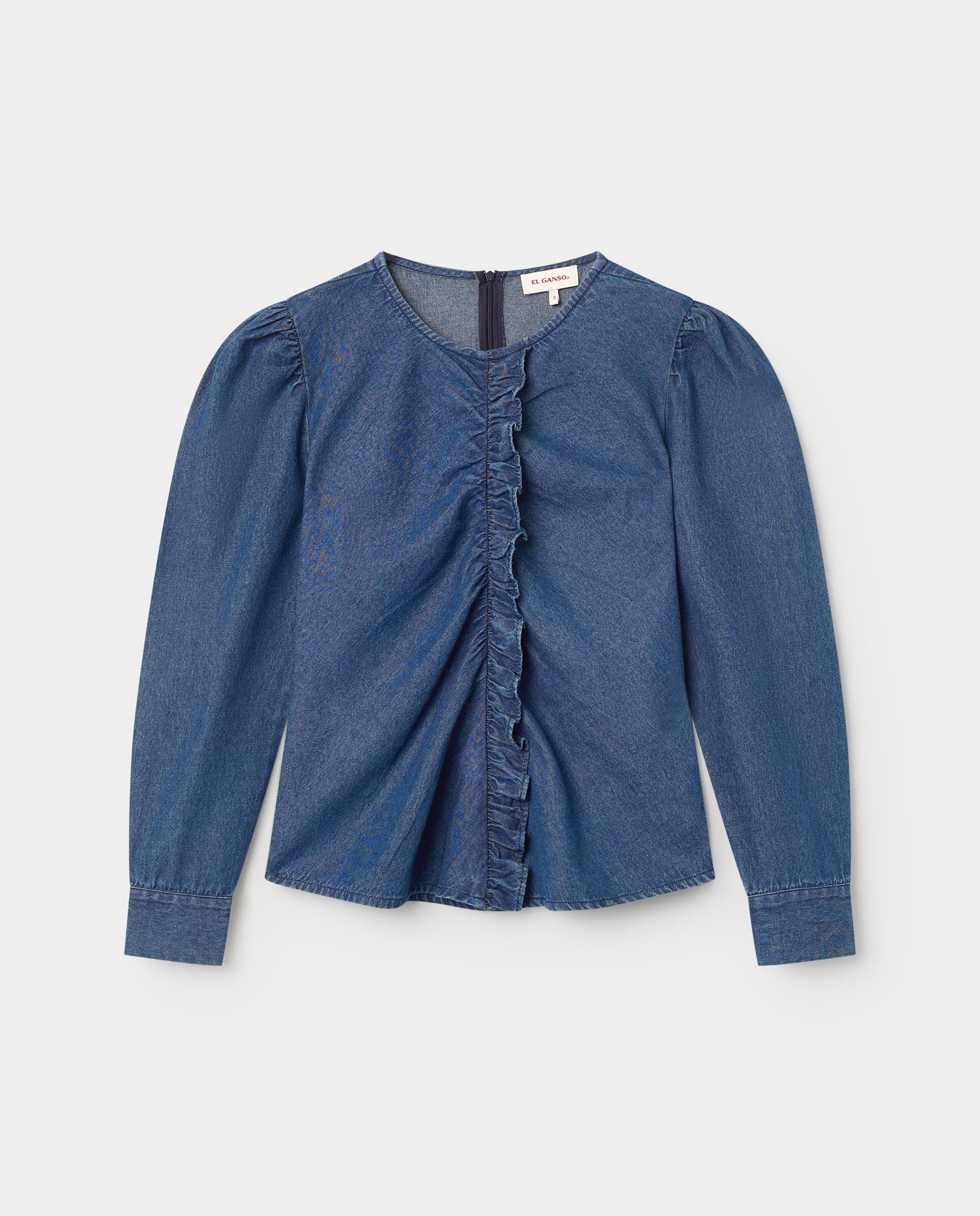 Blusa de mujer denim noa - El Ganso - Azul Azul-4