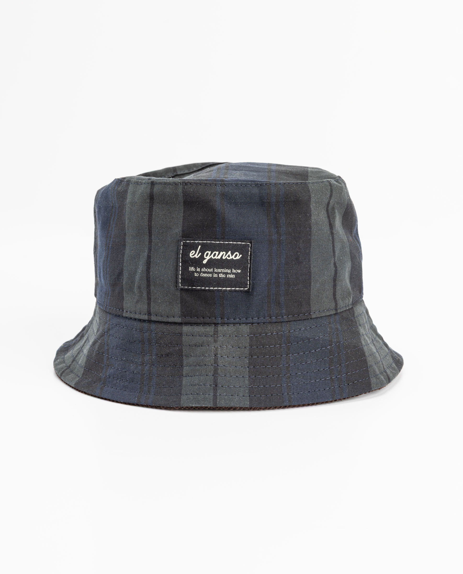Gorro de mujer de cuadros harriet - El Ganso - Azul Azul-1