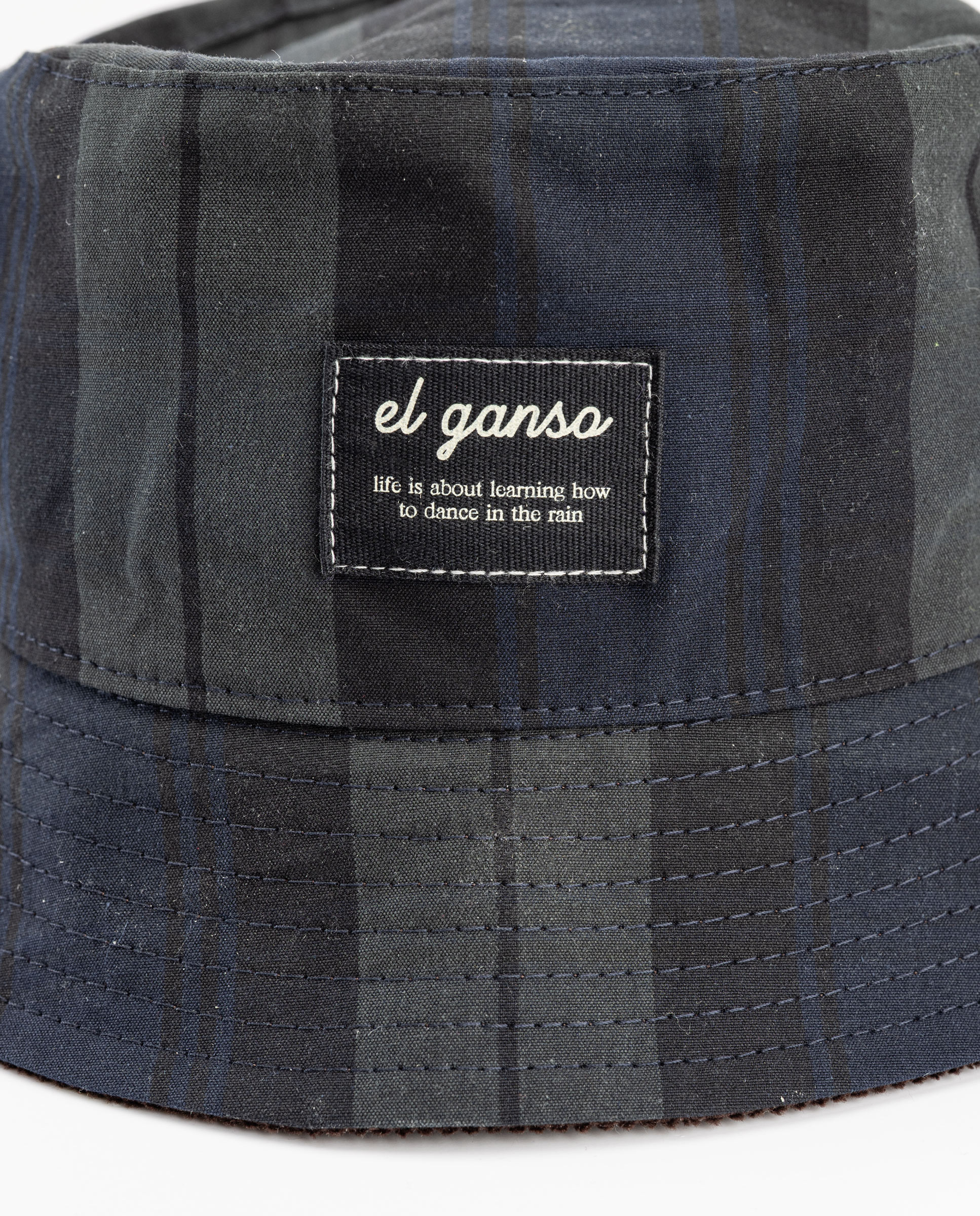 Gorro de mujer de cuadros harriet - El Ganso - Azul Azul-3