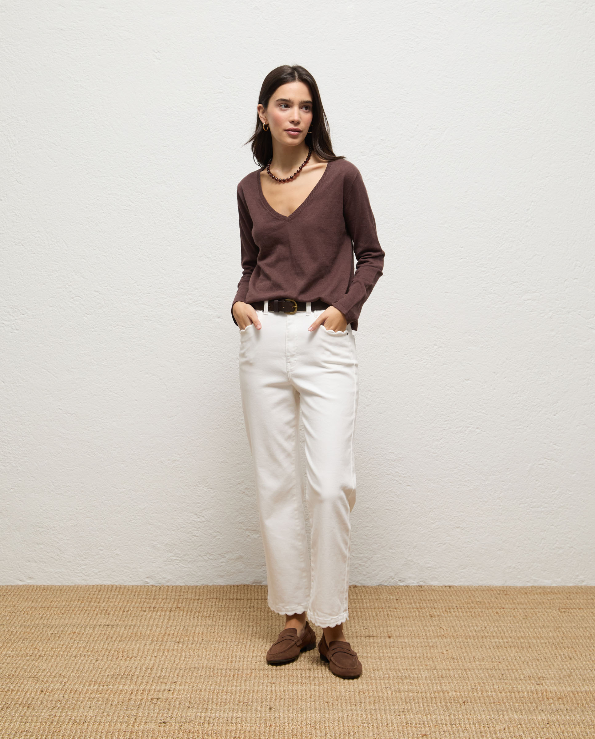Pantalón de mujer denim estrella - El Ganso - Crudo Crudo-1
