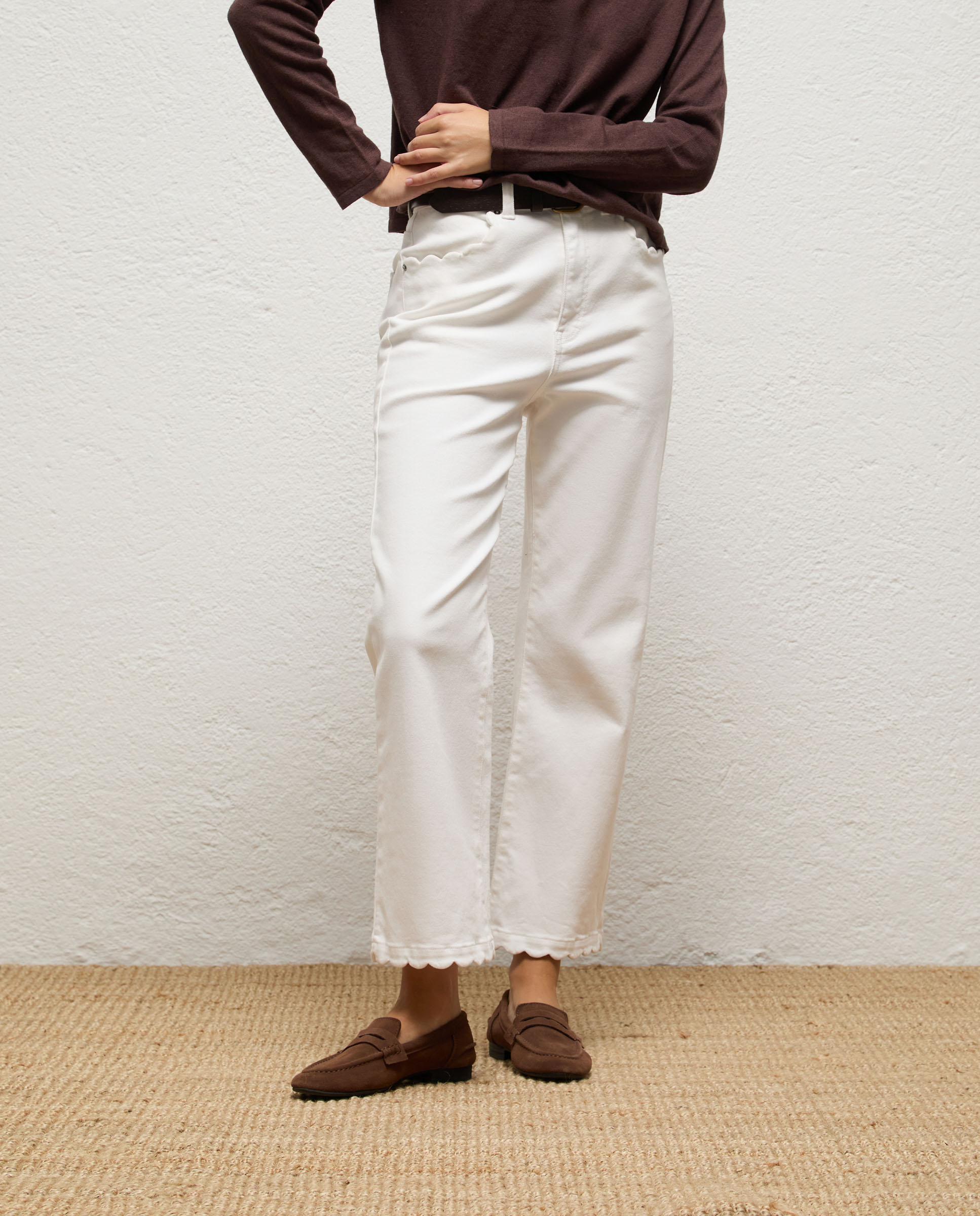 Pantalón de mujer denim estrella - El Ganso - Crudo Crudo-2