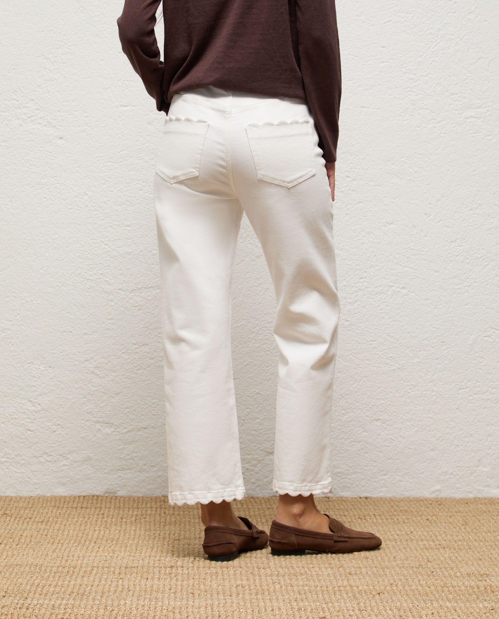 Pantalón de mujer denim estrella - El Ganso - Crudo Crudo-4