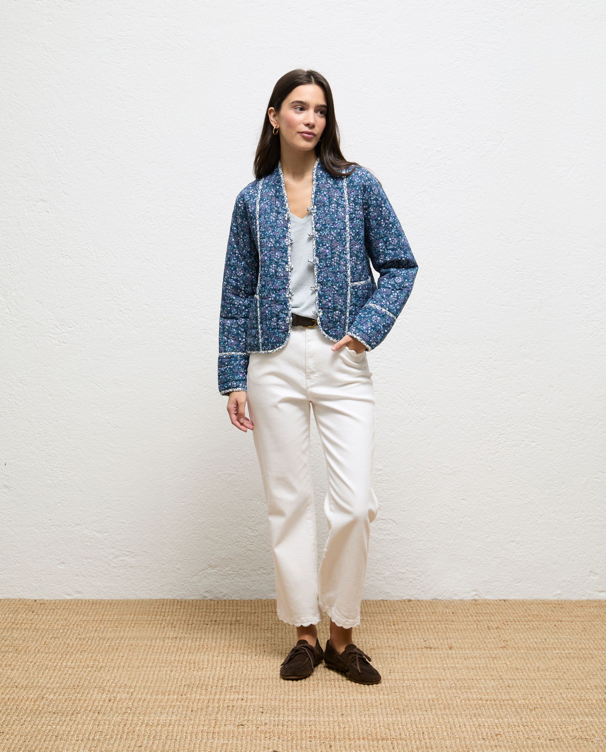 Imagen 0 de Chaqueta de mujer acolchada estampada millie Azul marino