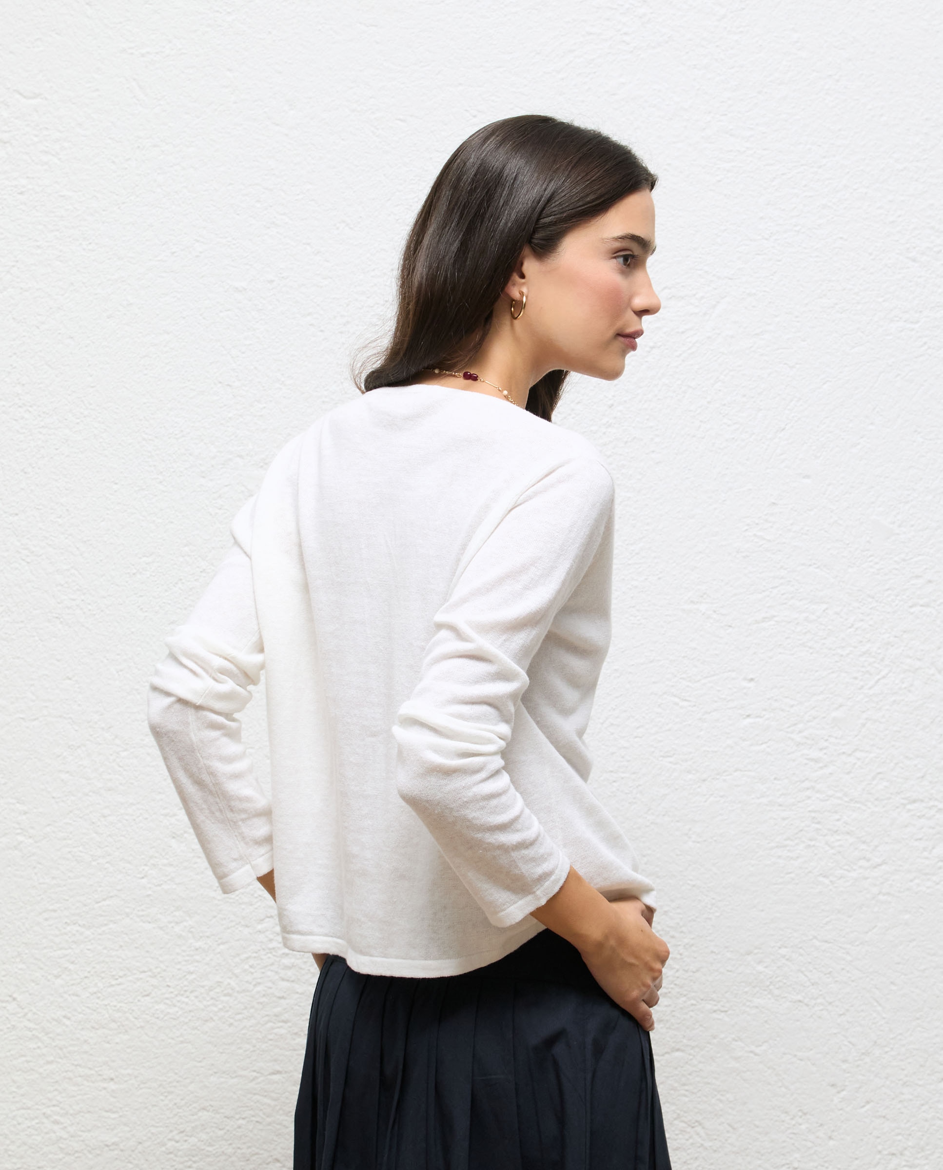Jersey de mujer de lino kerry - El Ganso - Blanco Blanco-3