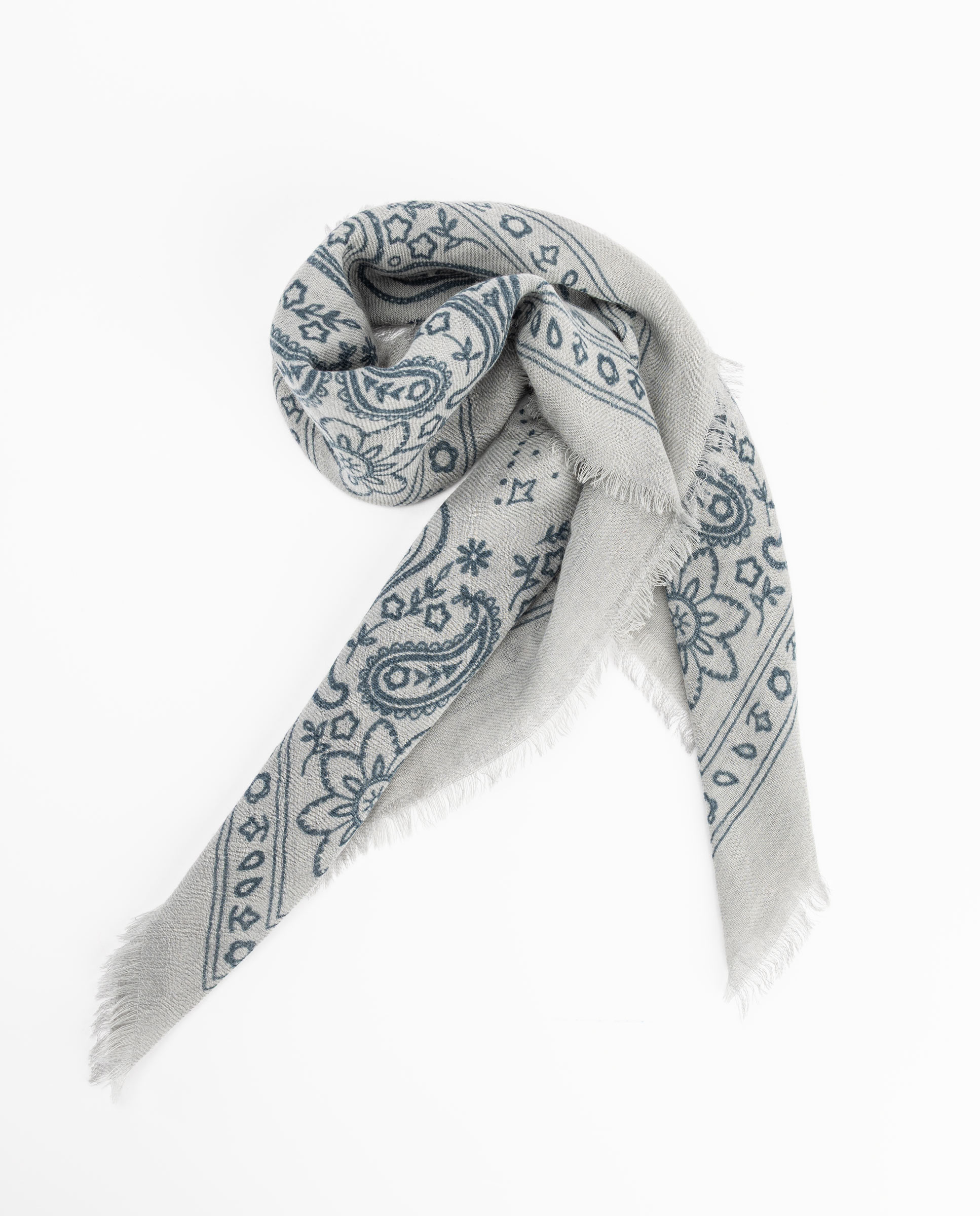 Pañuelo de mujer estampado clotilde - El Ganso - Gris Gris-2