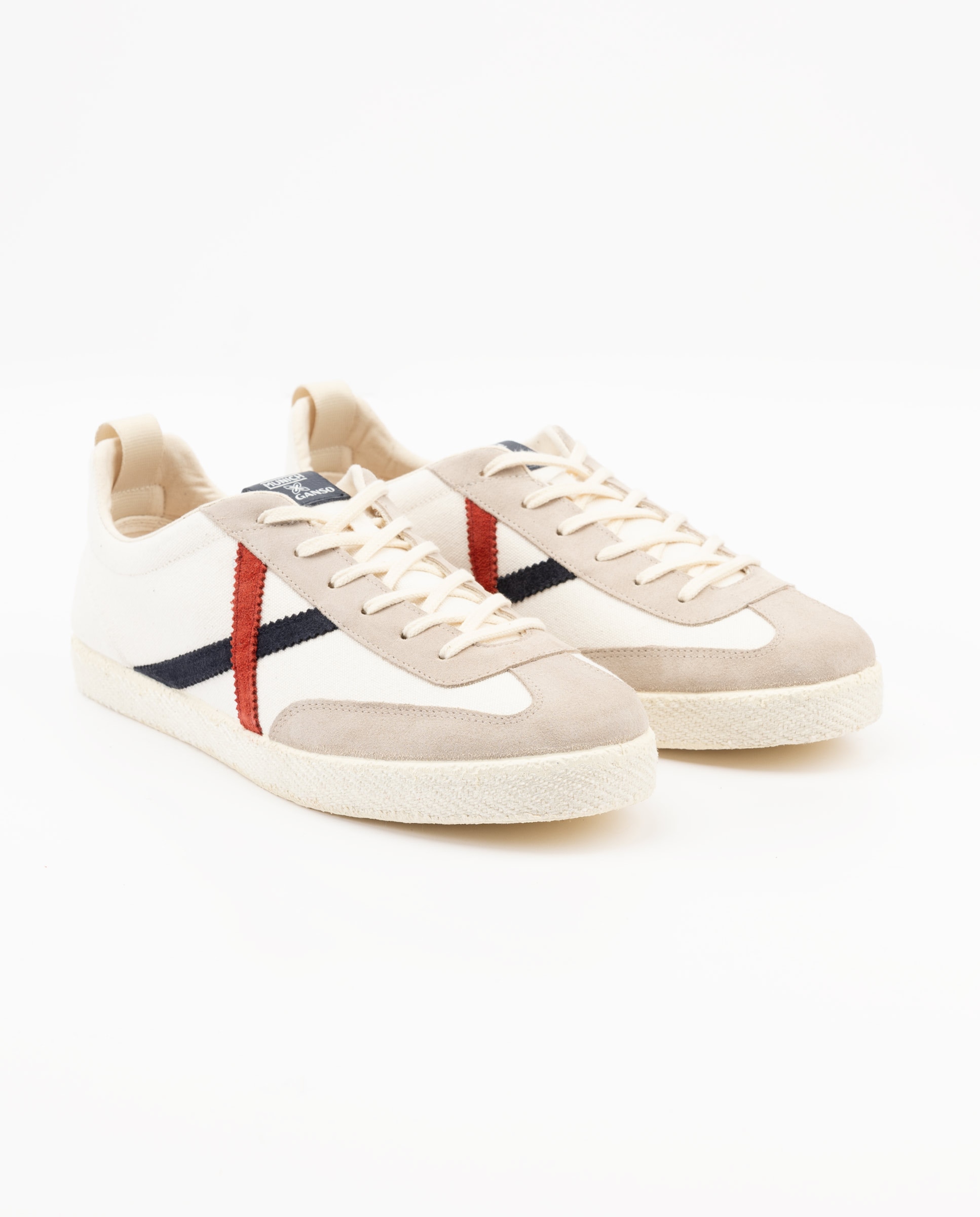 Zapatilla de hombre volata lisa - El Ganso - Crudo Crudo-3