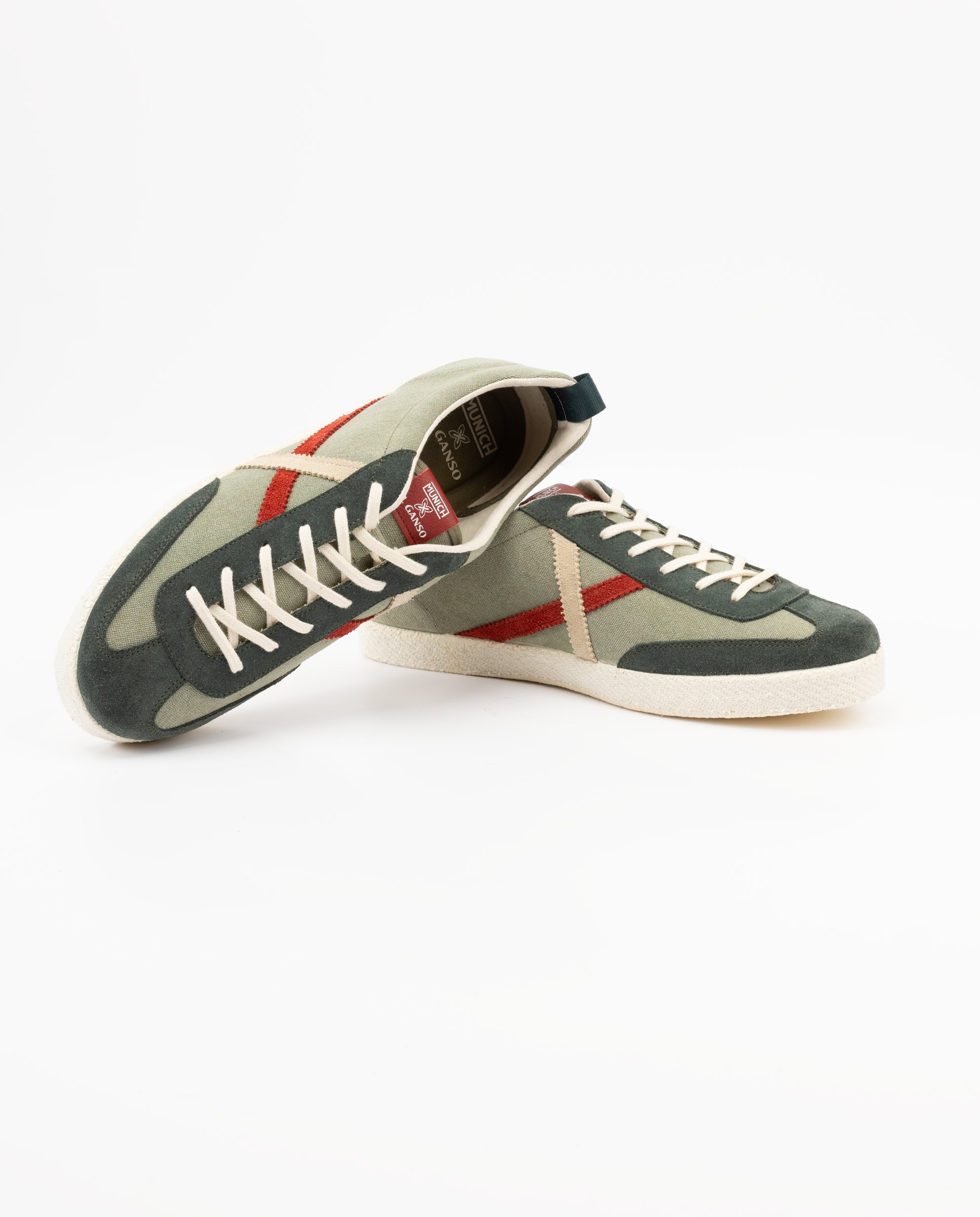Zapatilla de hombre volata lisa - El Ganso - Verde Verde-2