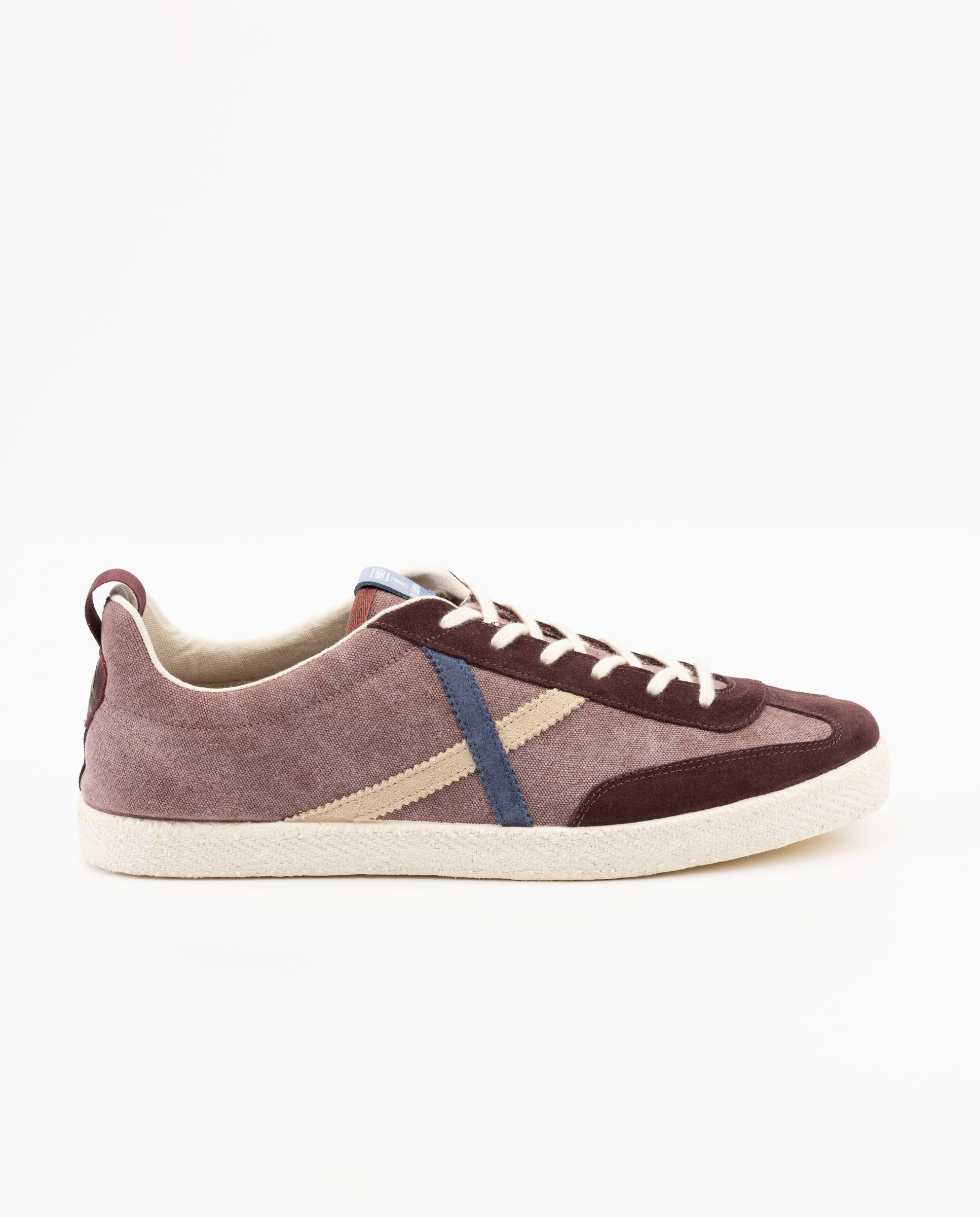 Zapatilla de hombre volata lisa - El Ganso - Granate Granate-1