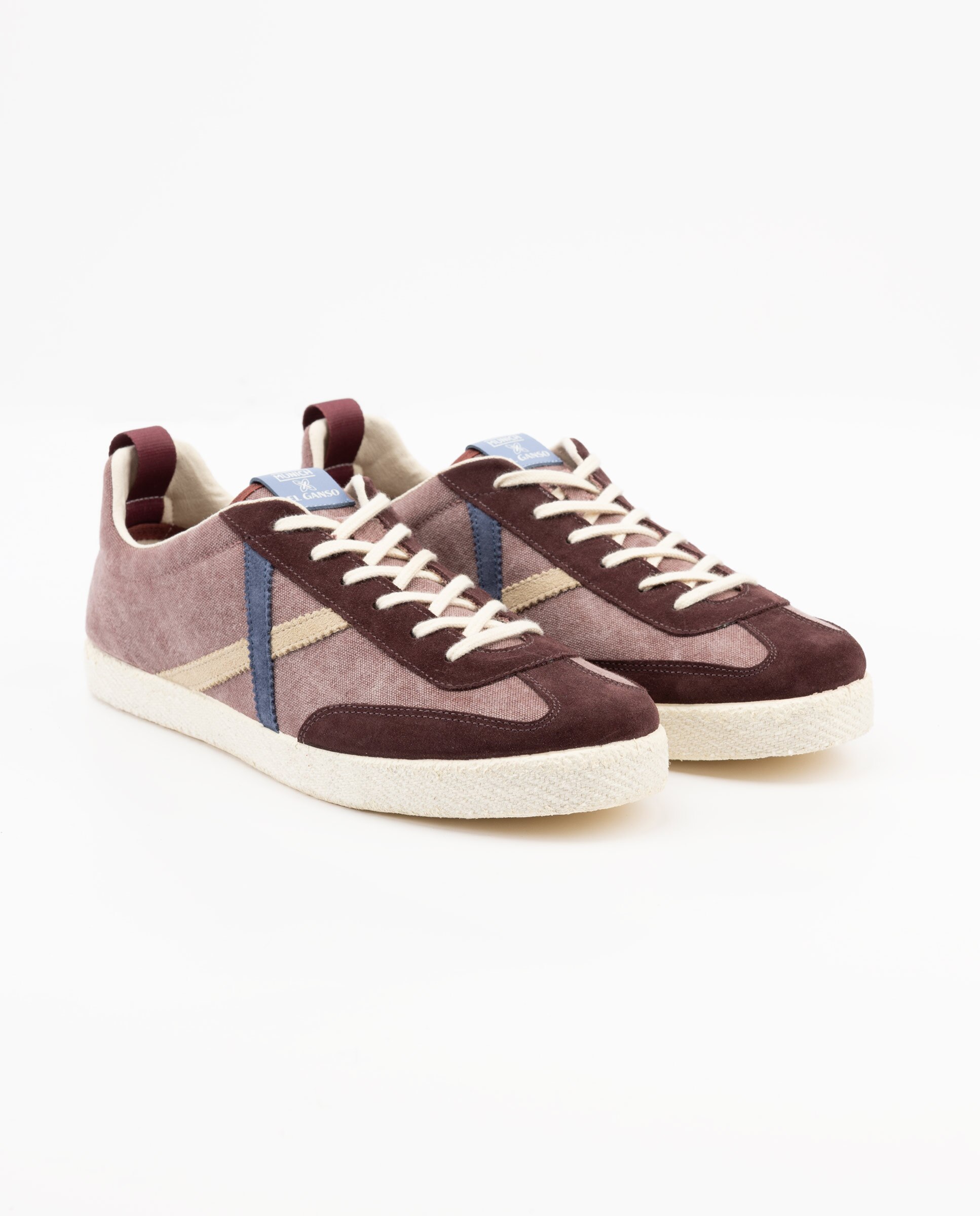 Zapatilla de hombre volata lisa - El Ganso - Granate Granate-3