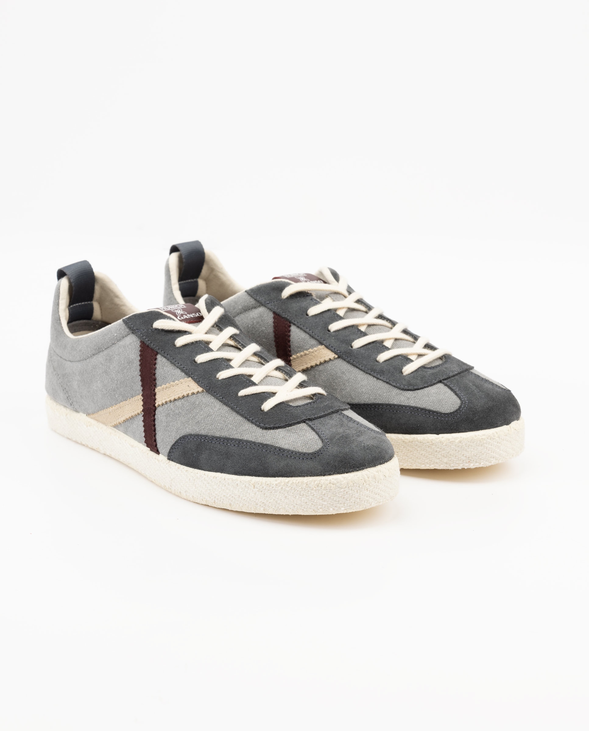 Zapatilla de hombre volata lisa - El Ganso - Gris Gris-3