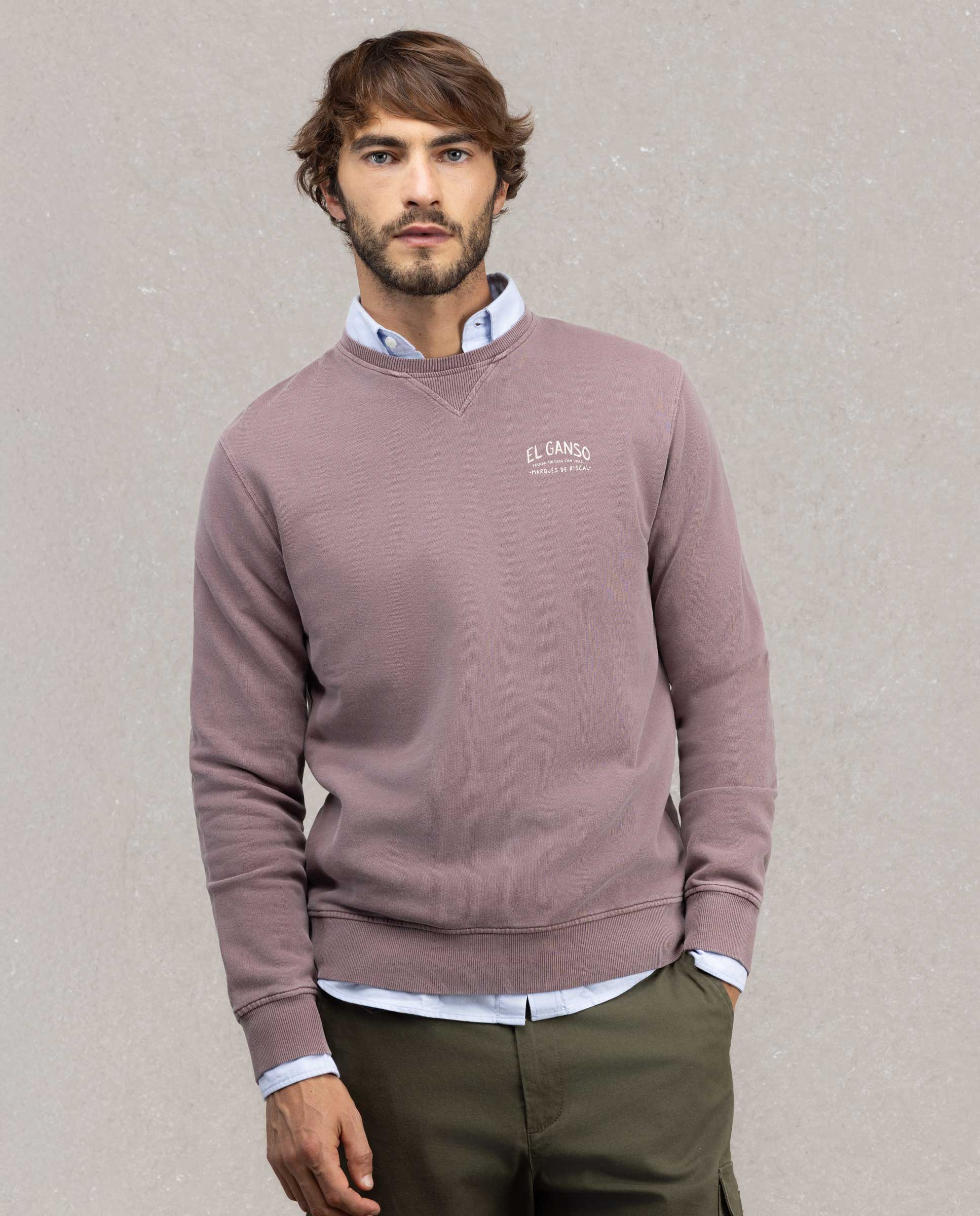 Imagen 0 de Sudadera de hombre cuello caja el ganso marqués de riscal Morado