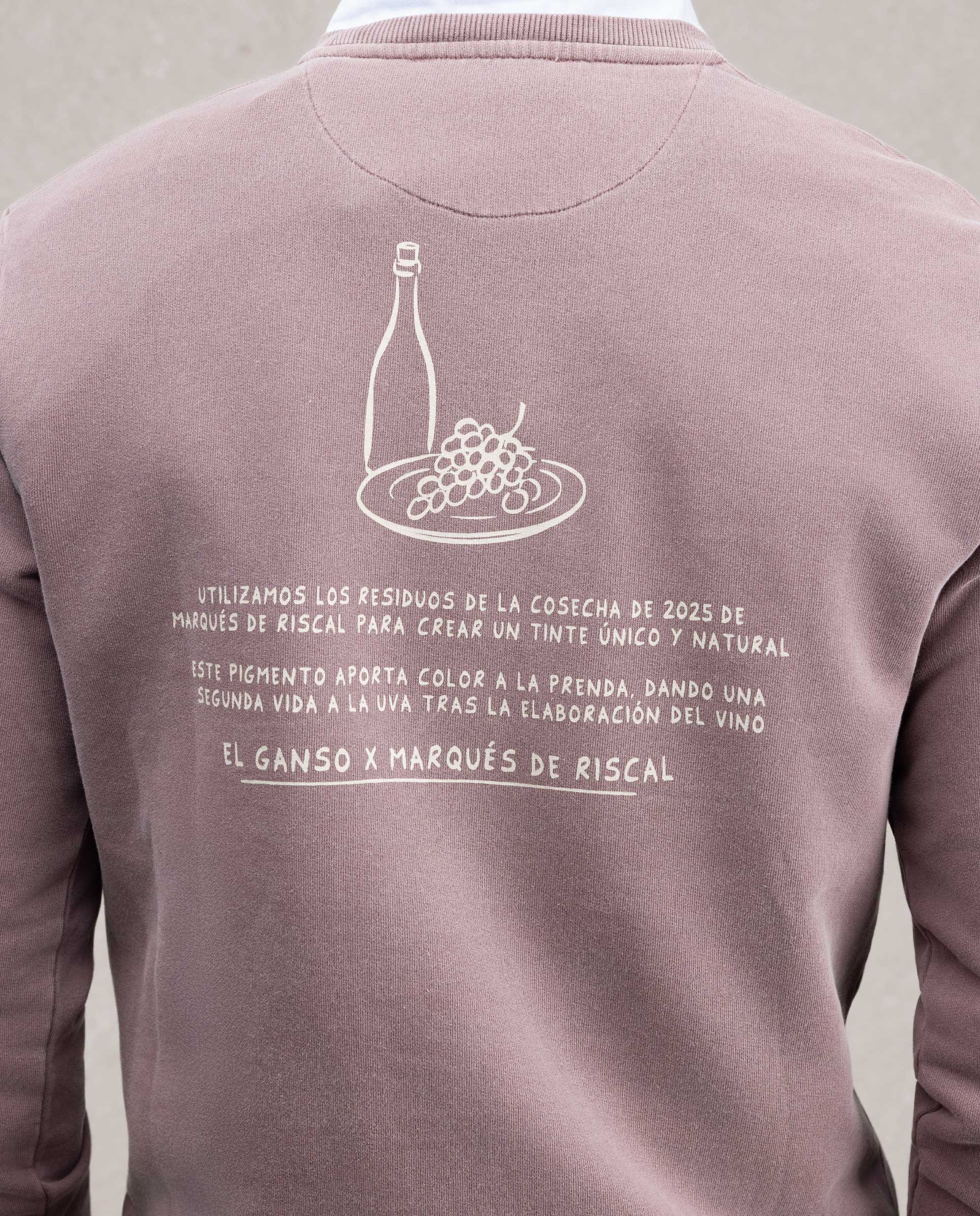 Sudadera de hombre cuello caja el ganso marqués de riscal - Morado Morado-3