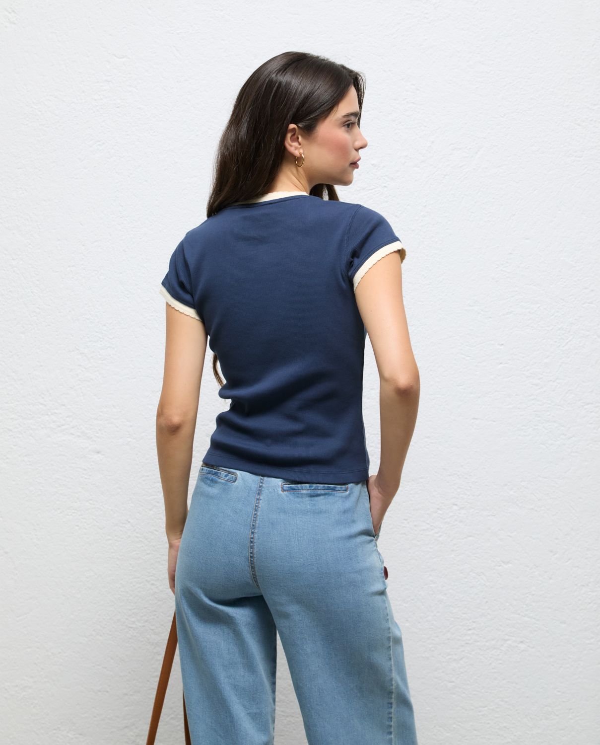 Camiseta de mujer vivos alexis - El Ganso - Azul marino Azul marino-3