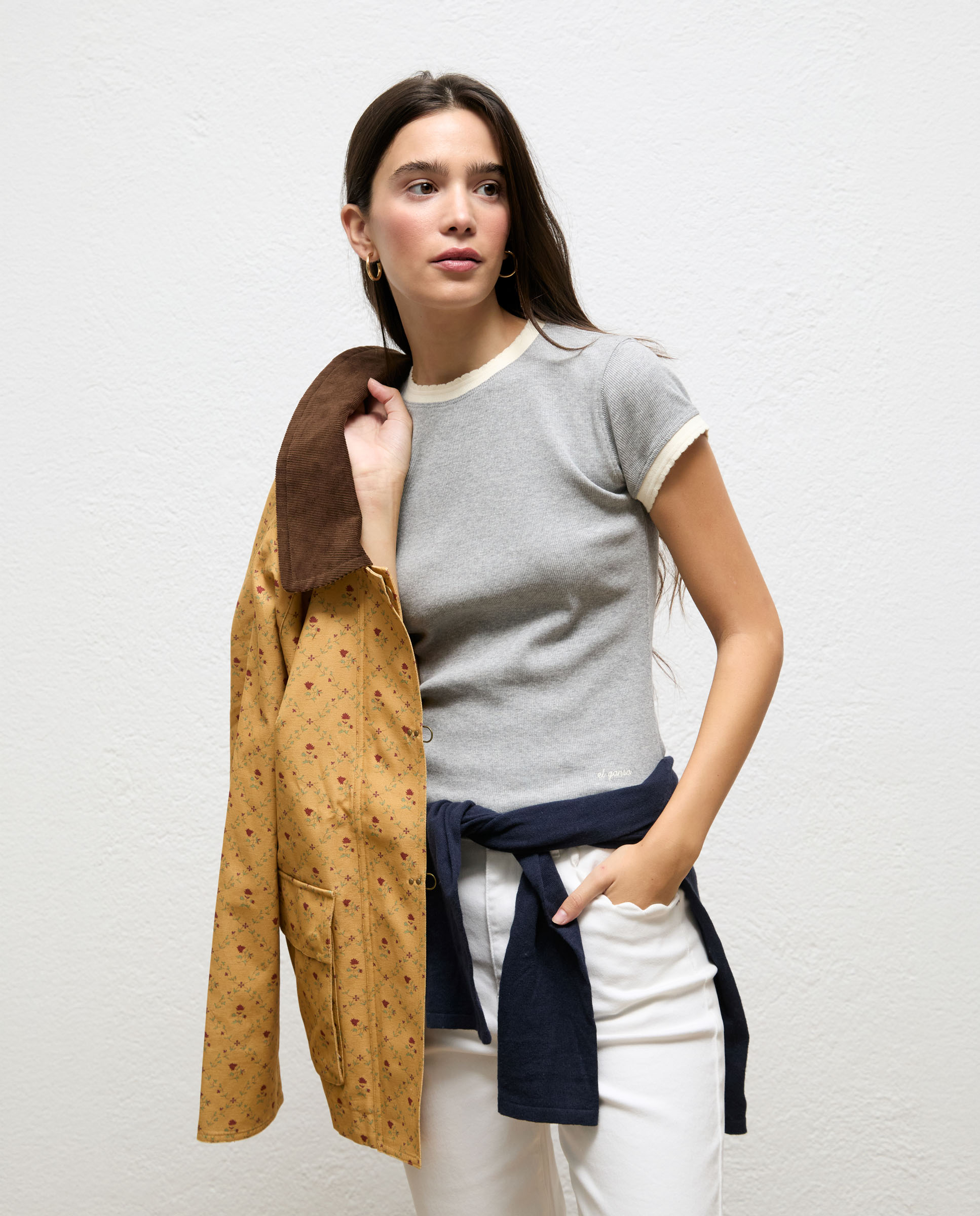 Camiseta de mujer vivos alexis - El Ganso - Gris Gris-2