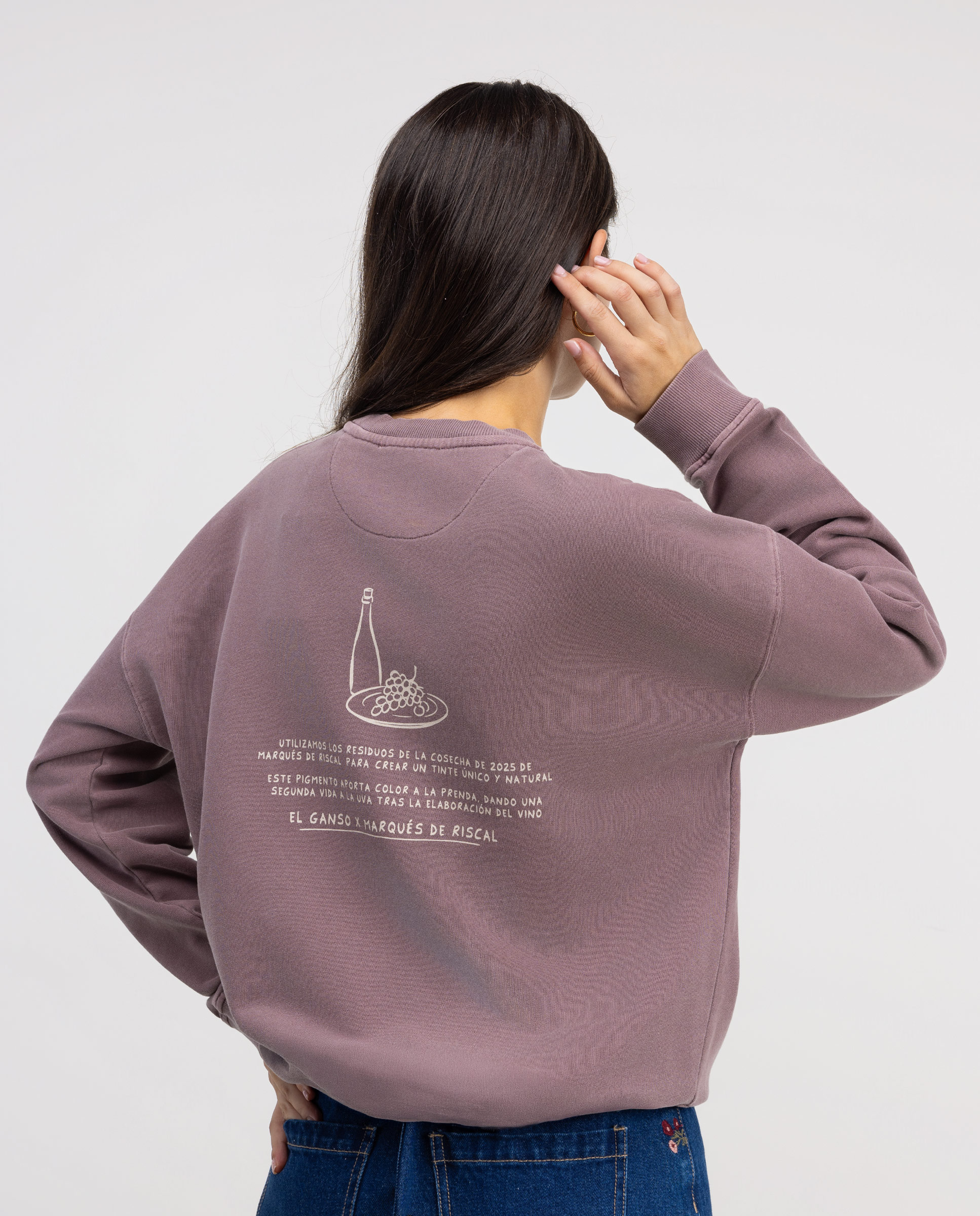 Imagen 4 de Sudadera de mujer x marqués de riscal - El Ganso - Morado Morado