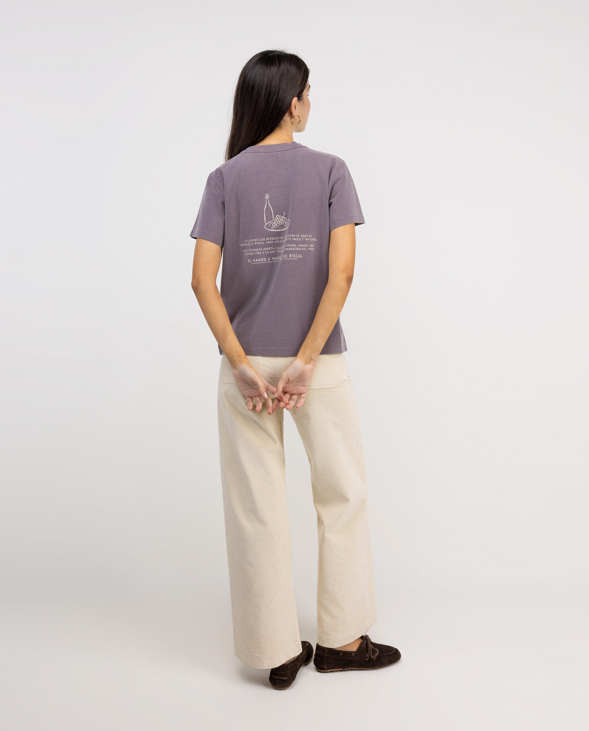 Imagen 4 de Camiseta de mujer x marqués de riscal - El Ganso - Morado Morado