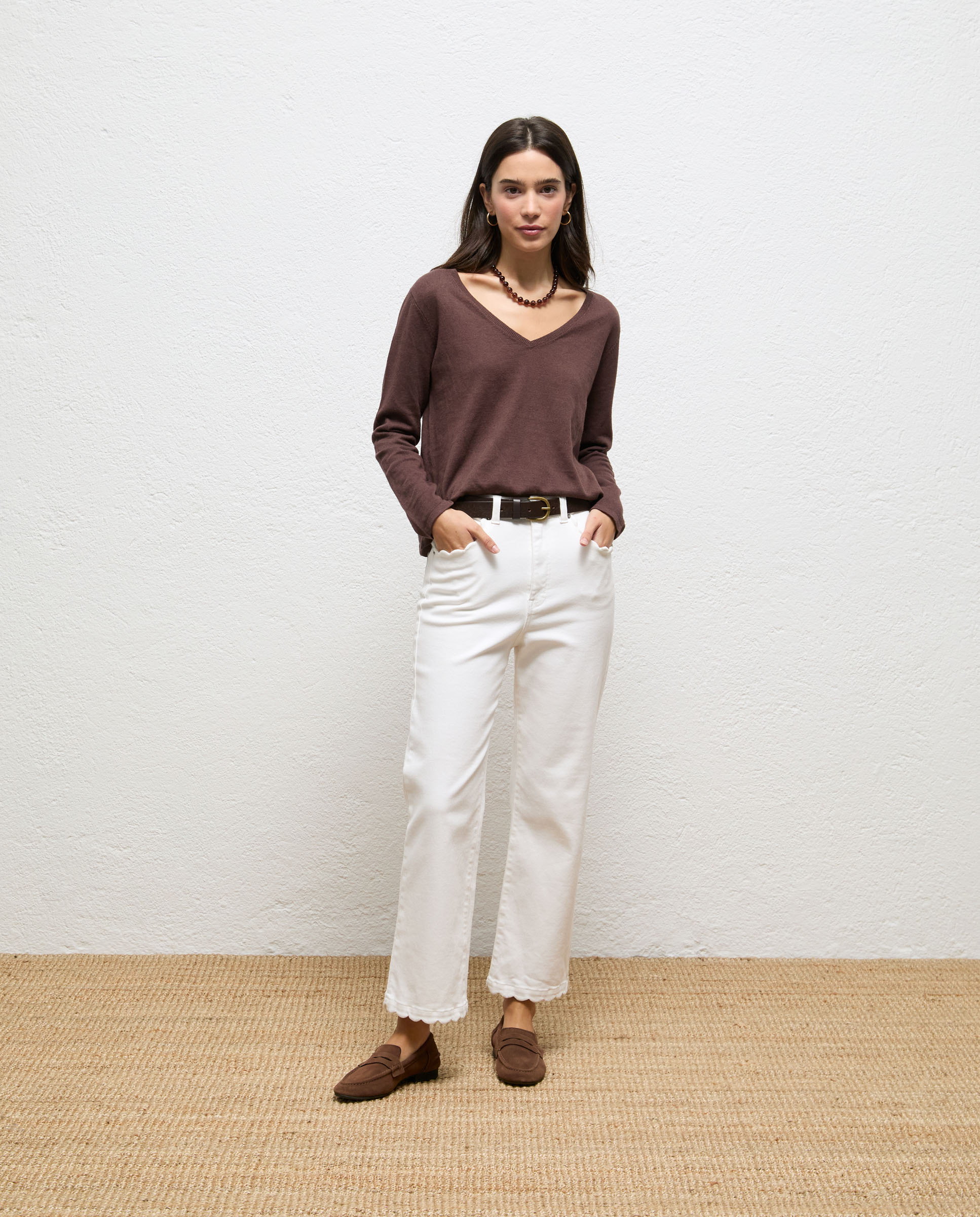 Jersey de mujer de lino kerry - El Ganso - Granate Granate-2