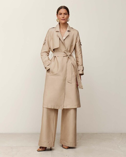 Imagen 0 de Gabardina cinturón lazada