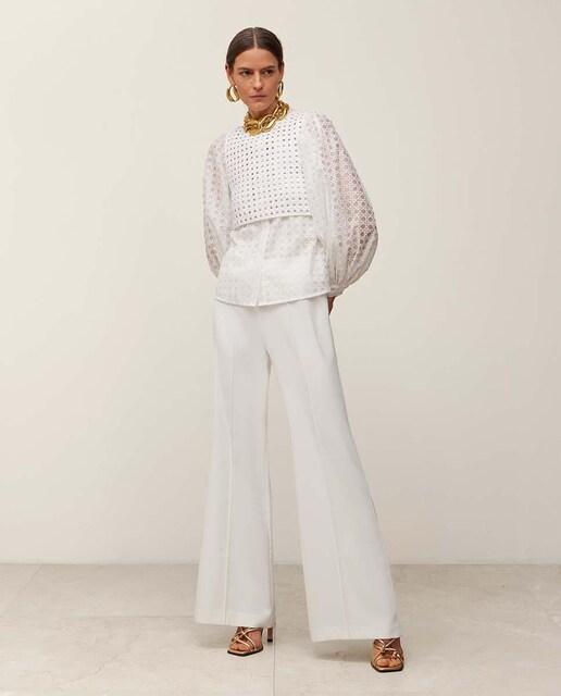 Imagen 0 de Pantalón crepé acampanado