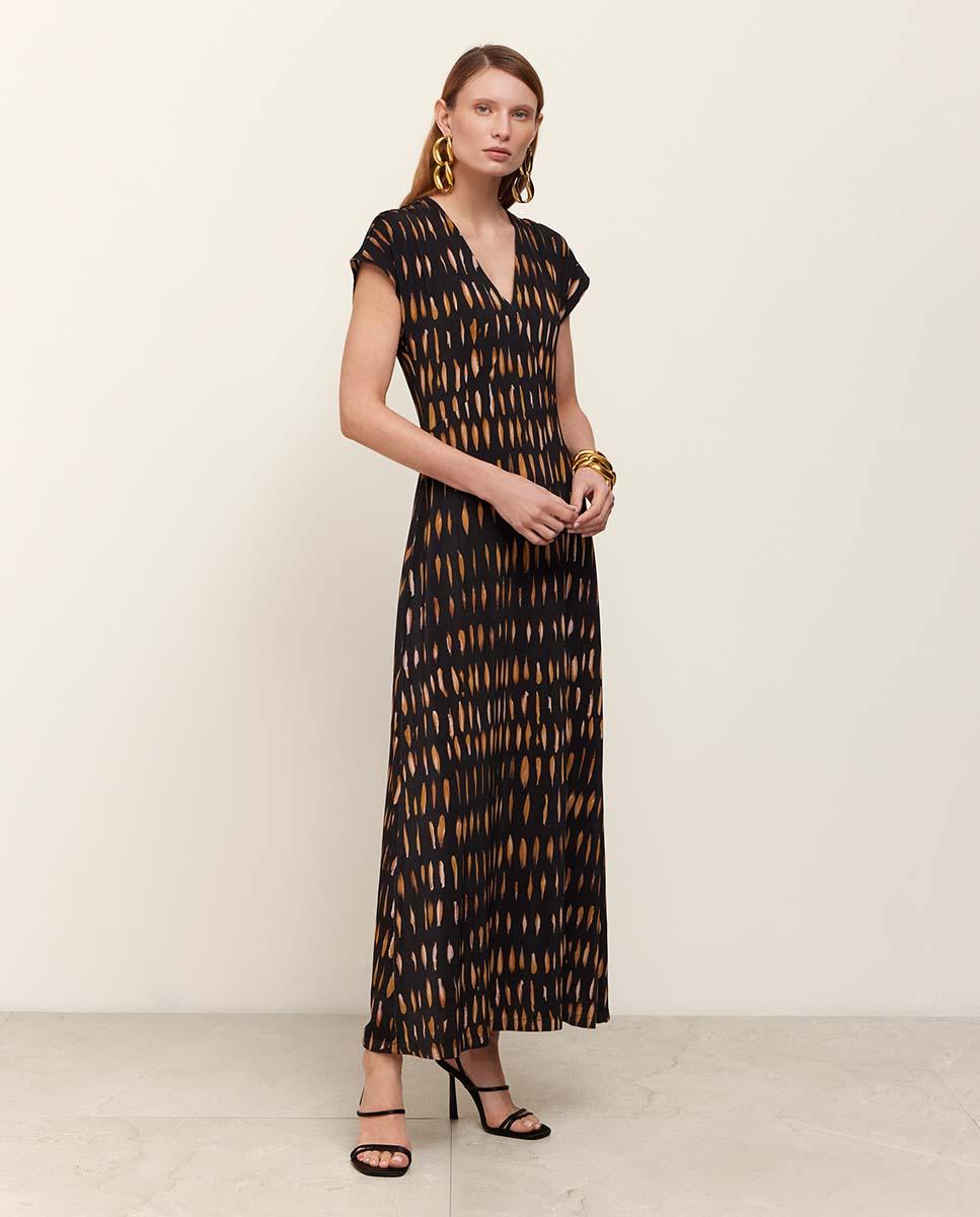 Vestido de punto estampado