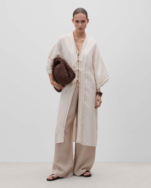 Imagen 0 de Kaftan lino trenzas