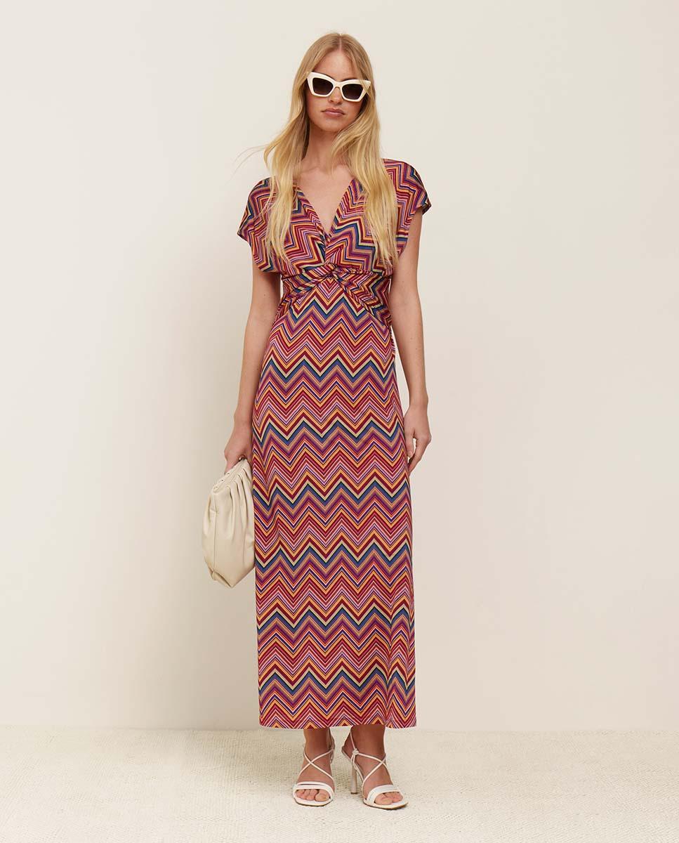 Vestido punto estampado