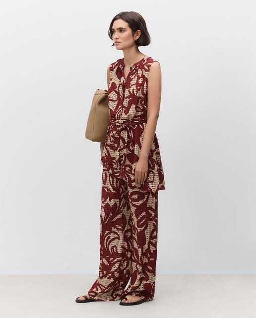 Imagen 0 de Pantalones de mujer fluído estampado
