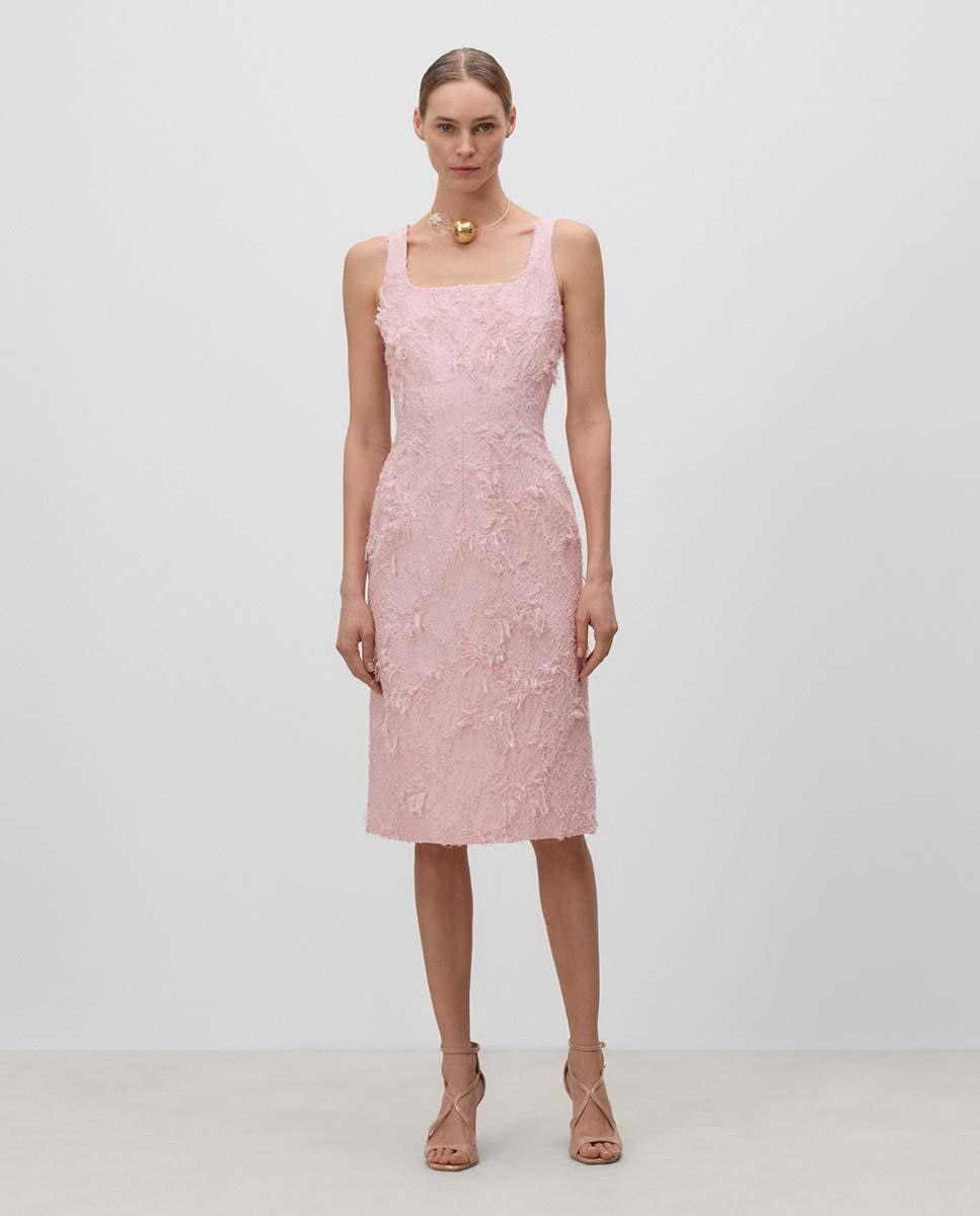Vestido  tubo escote cuadrado