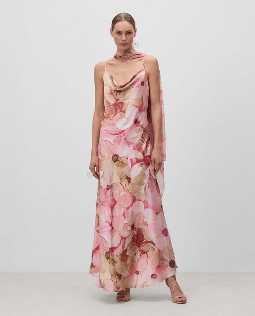 Imagen 0 de Vestido  largo tirantes