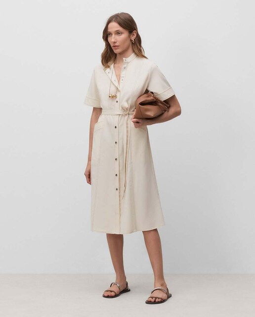 Imagen 0 de Vestido  camisero manga corta