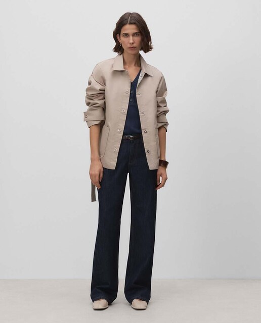 Imagen 0 de Parka de mujer corta reversible cuadros