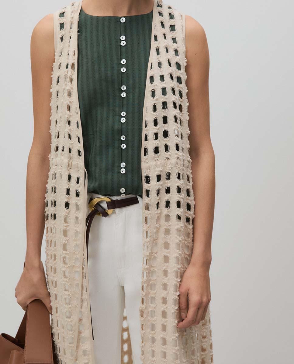 Dos Agujas Chalecos De Ganchillo Chalecos Tejidos Puntos Crochet